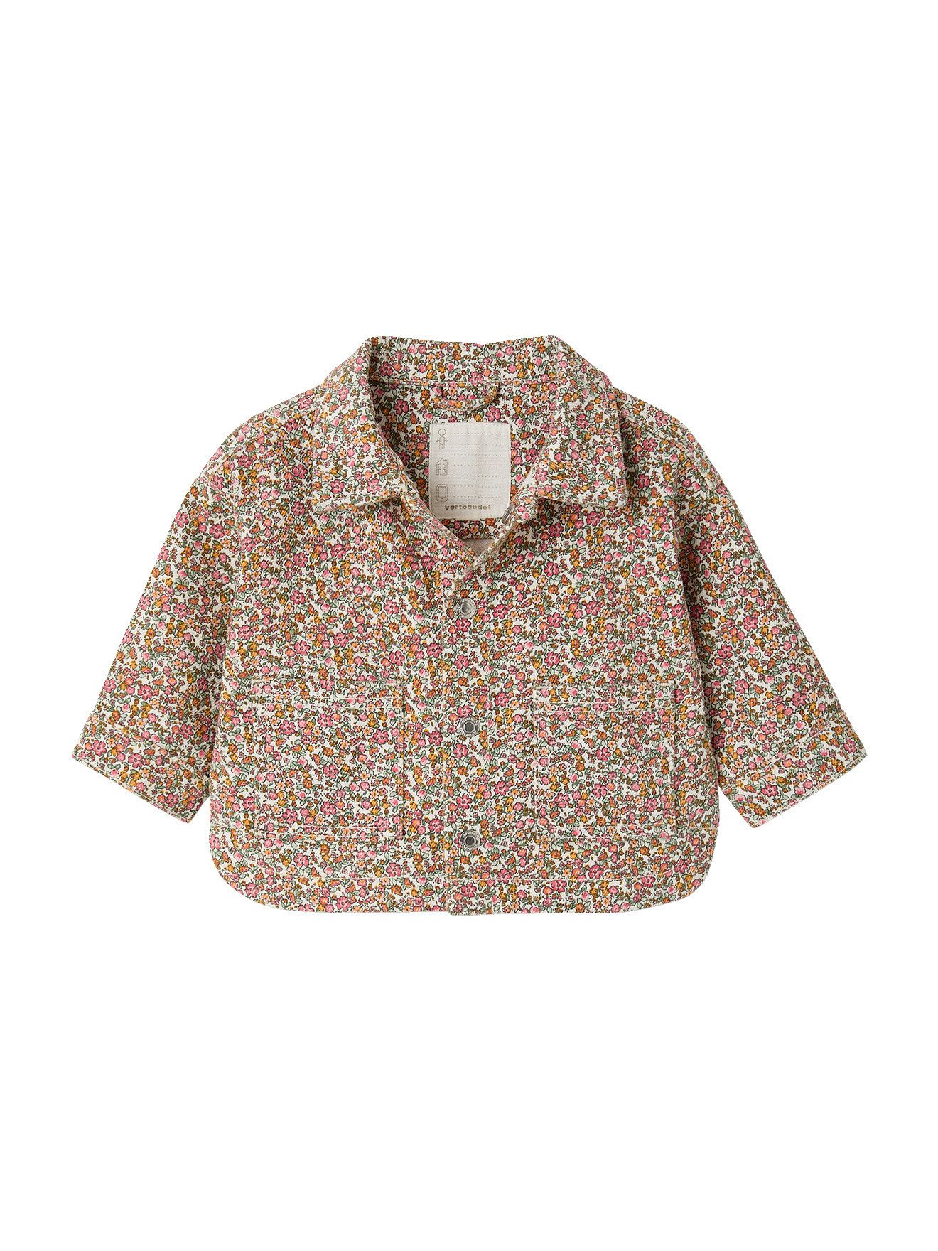 vertbaudet Blouson Baby Hemd mit Blumenprint aus Baumwolle