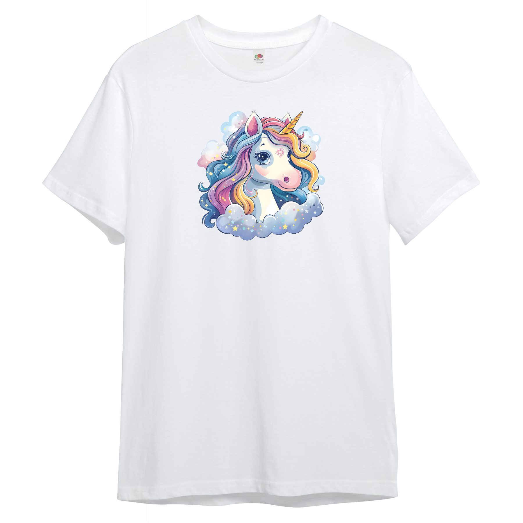 T-Shirt Kinder T-Shirt, Einhorn auf Wolke