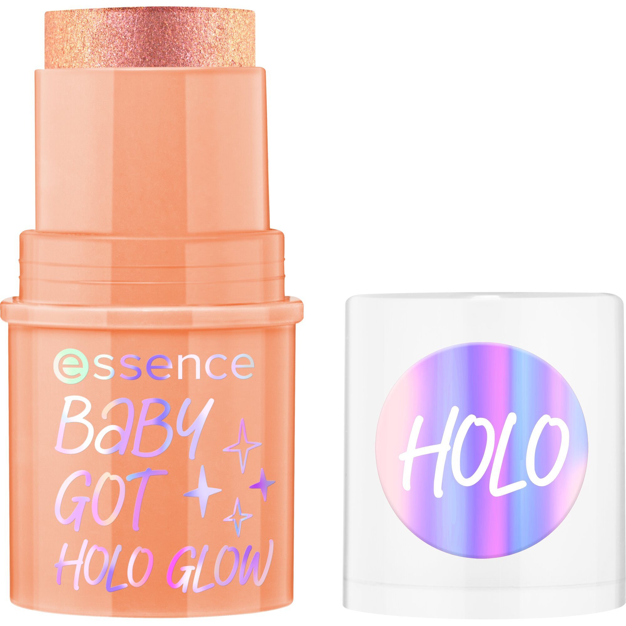 Essence Highlighter BABY GOT HOLO GLOW highlighter stick, 3-tlg., mit starkem Glanzeffekt