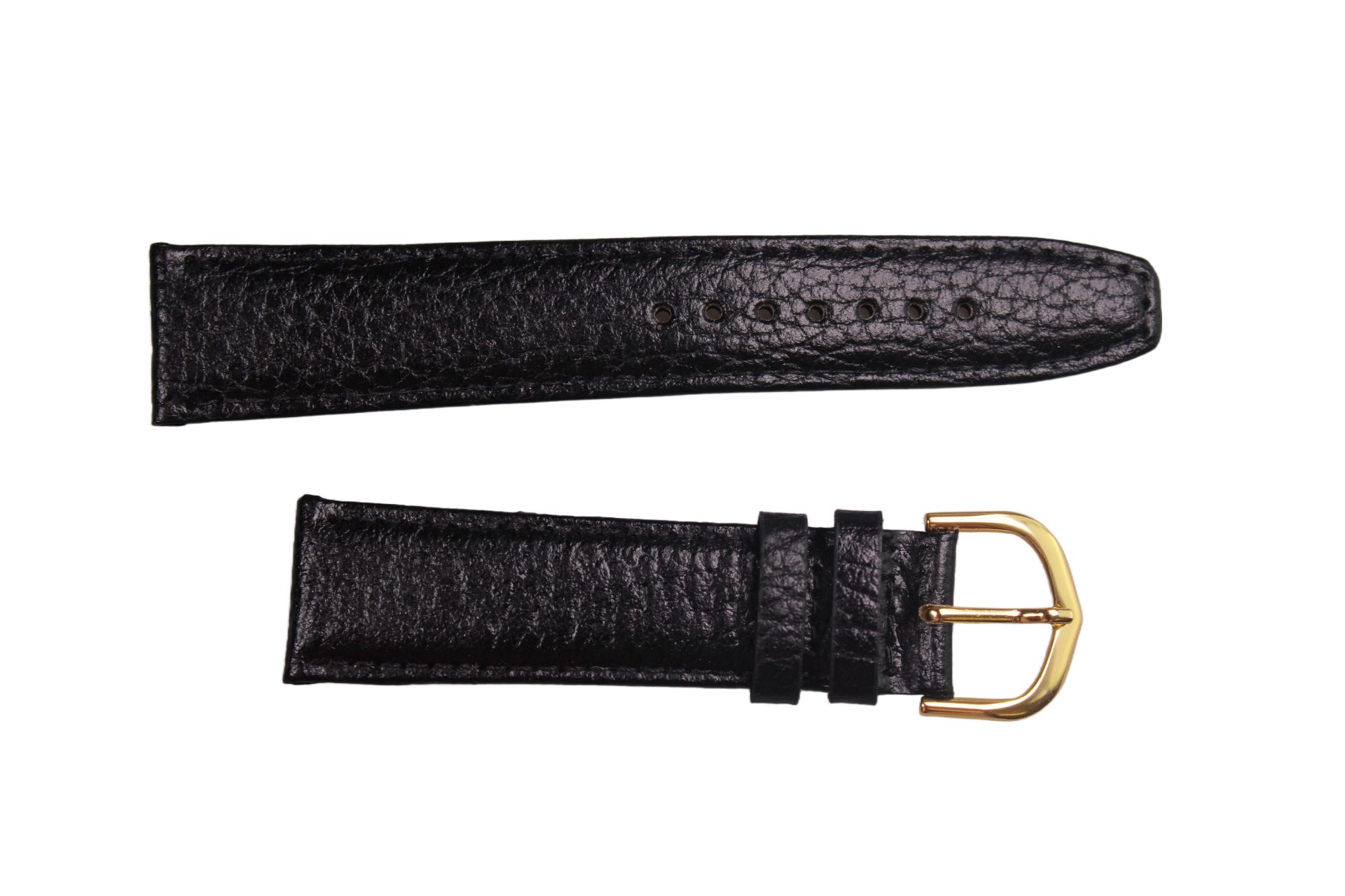 Eichmüller Часыring Часыband Schwarz 20 mm, (2-tlg), Echt Leder