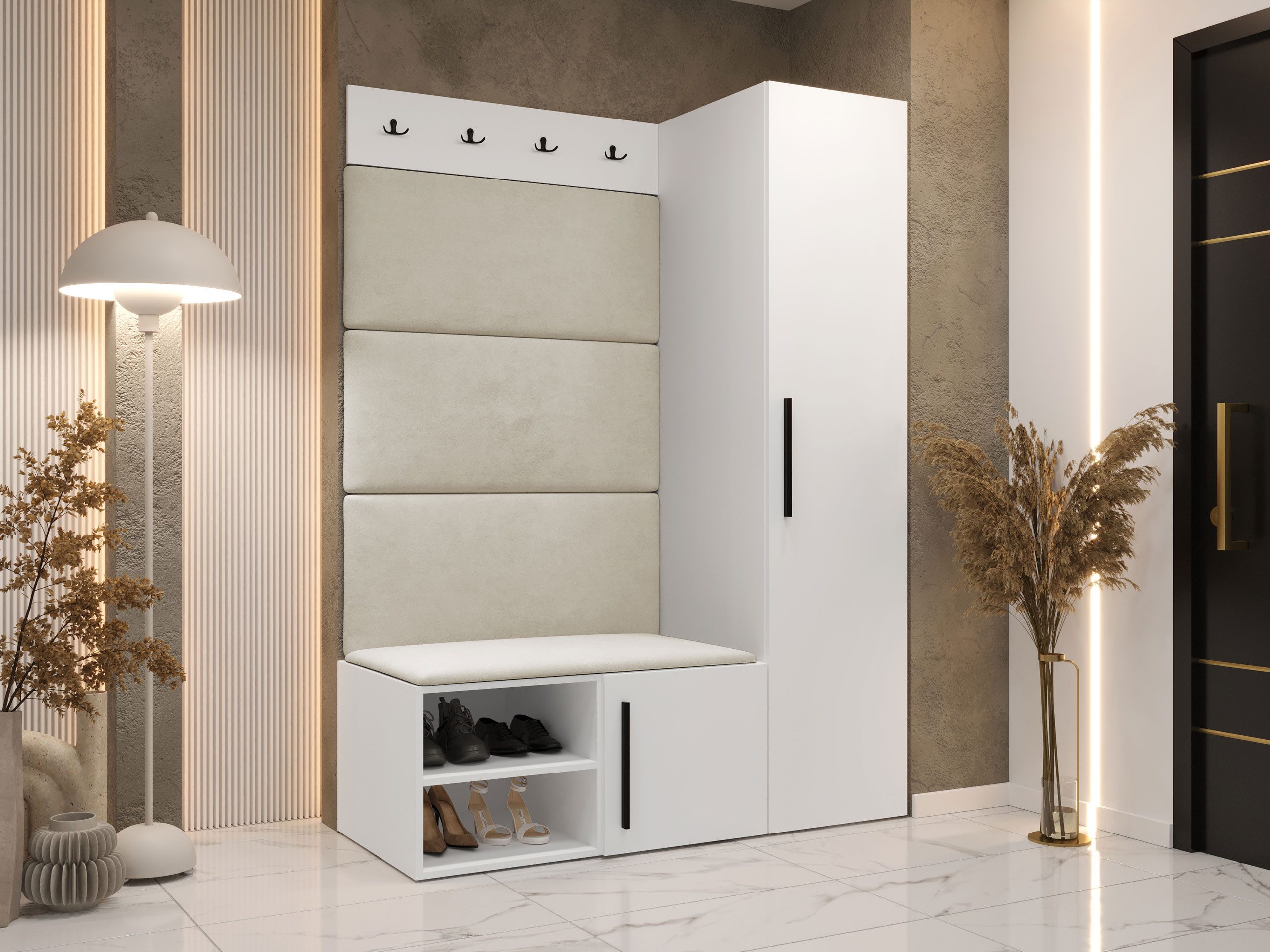 MIRJAN24 Garderoben-Set Medi II, (Drehtürenschrank, Schuhschrank, günstig online kaufen