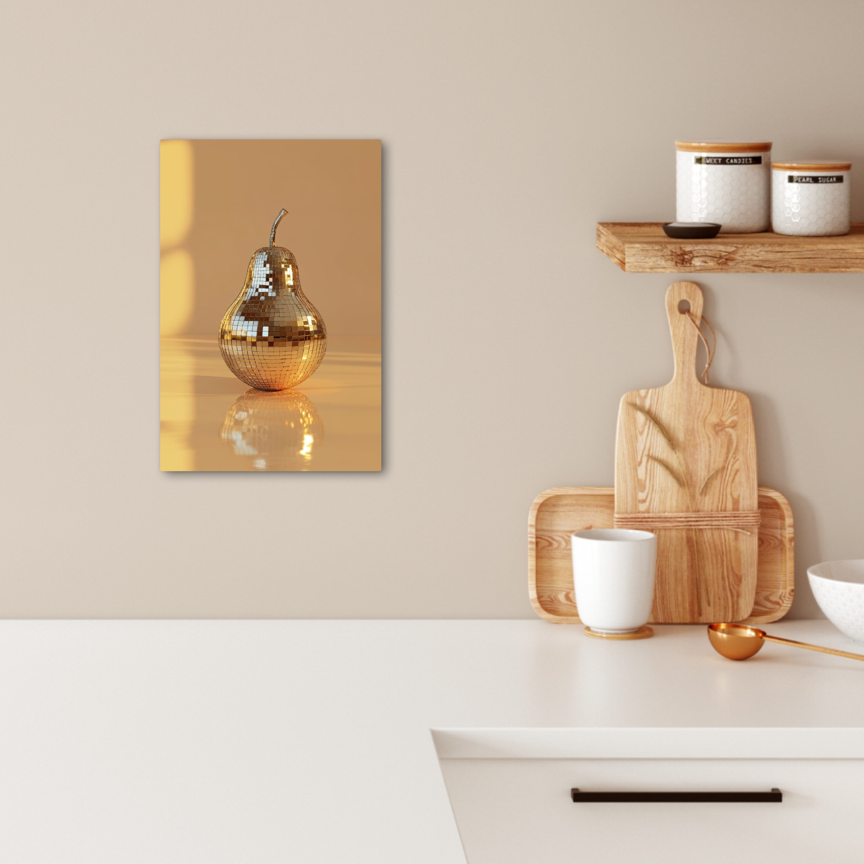 OneMillionCanvasses® Leinwandbild Gold - Disco - günstig online kaufen
