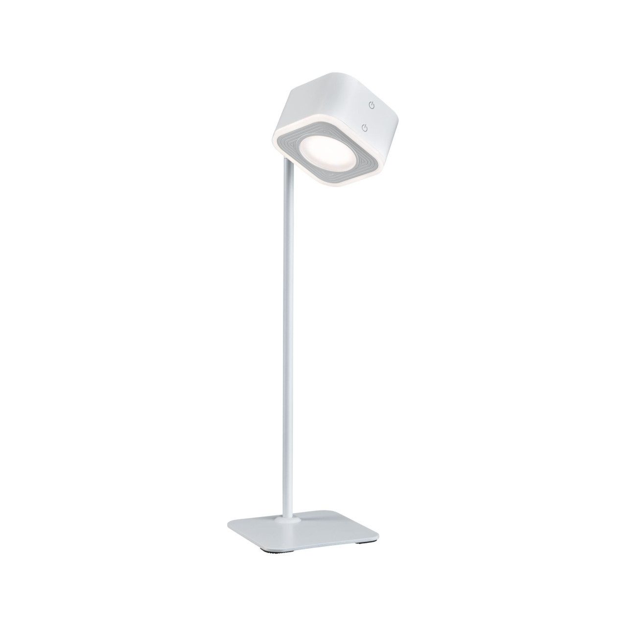 Paulmann Schreibtischlampe Paulmann LED Akkutischleuchte Varia weiß dimmbar, Inkl. Leuchtmittel, Dimmbar nicht Smart Home-fähig ohne Bewegungsmelder
