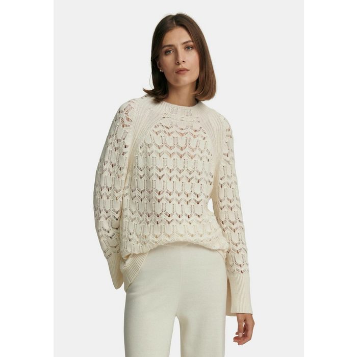 Peter Hahn Strickpullover Jumper with long raglan sleeves mit Cut-Outs