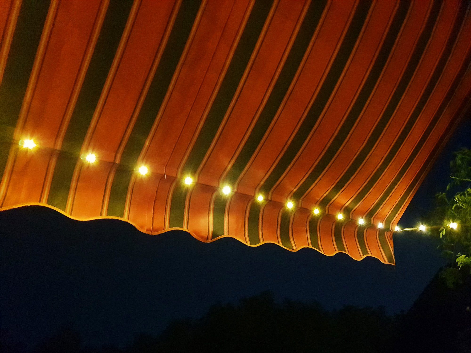 Swing&Harmonie Klemmmarkise LED - Balkonmarkise mit Kurbel Sonnenschutz Markise Terrasse Balkon 200/250/300/350 cm – Bild 3 von 5