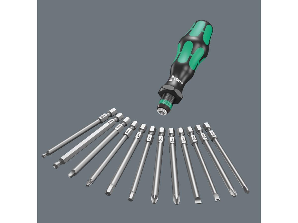 Wera Schraubendreher Wera Kraftform Kompakt 62, 33-teilig, (Set), 33-teilig, Schnellwechselfutter Rapidaptor, inkl. Falttasche