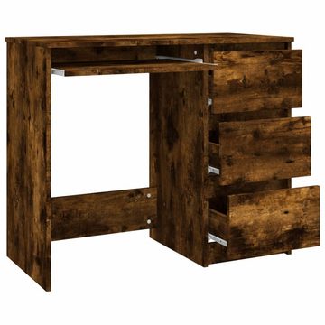 vidaXL Schreibtisch Schreibtisch Räuchereiche 90x45x76 cm Holzwerkstoff