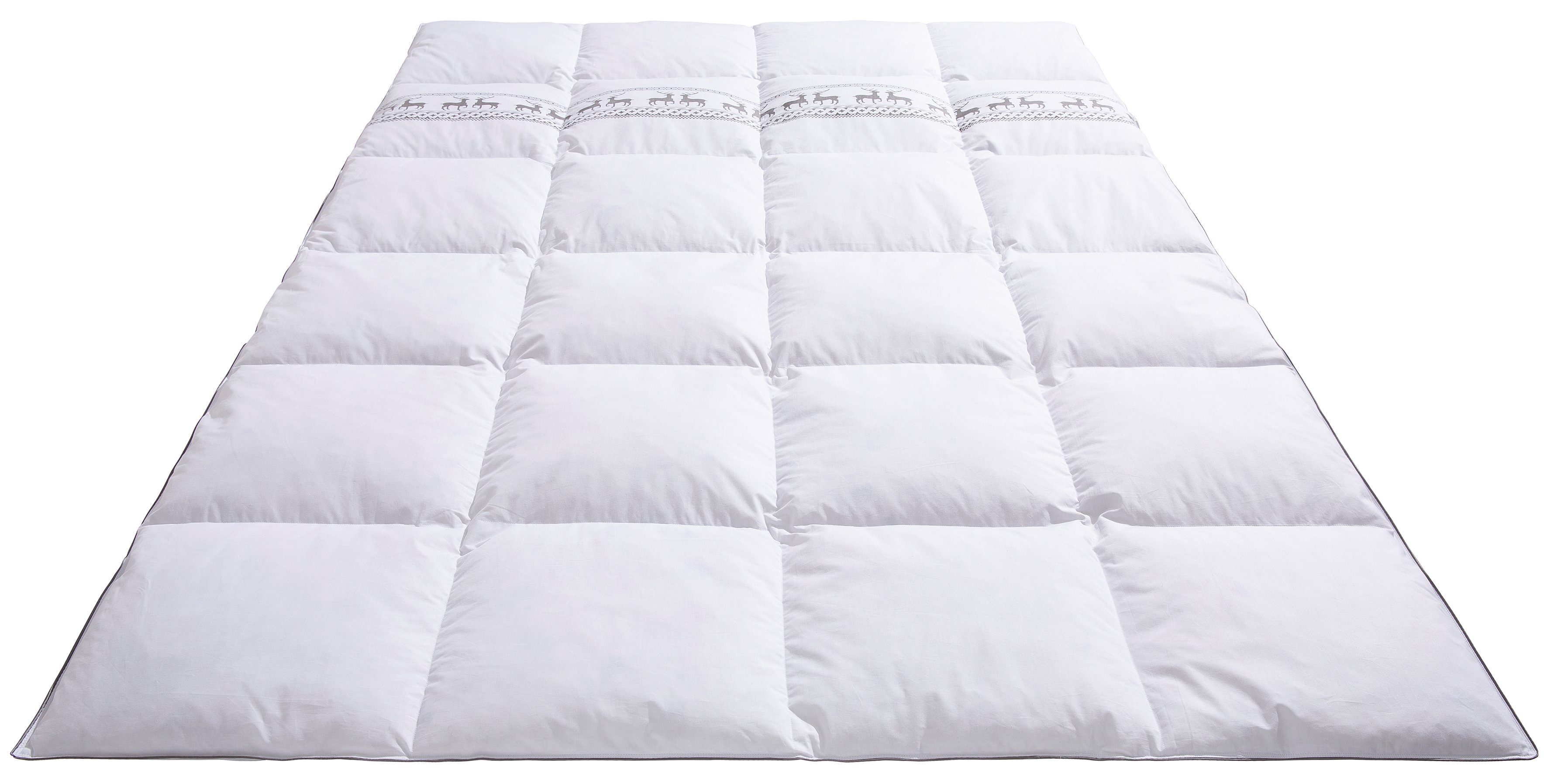OTTO home Federbettdecke Forsakar, Bettdecke 135x200 cm, 155x220 cm und weitere Größen, Füllung: 100% Federn, Bezug: Baumwolle, Bettdecken, Sommer, Winter, Decke, Made in Germany, hautfreundlich