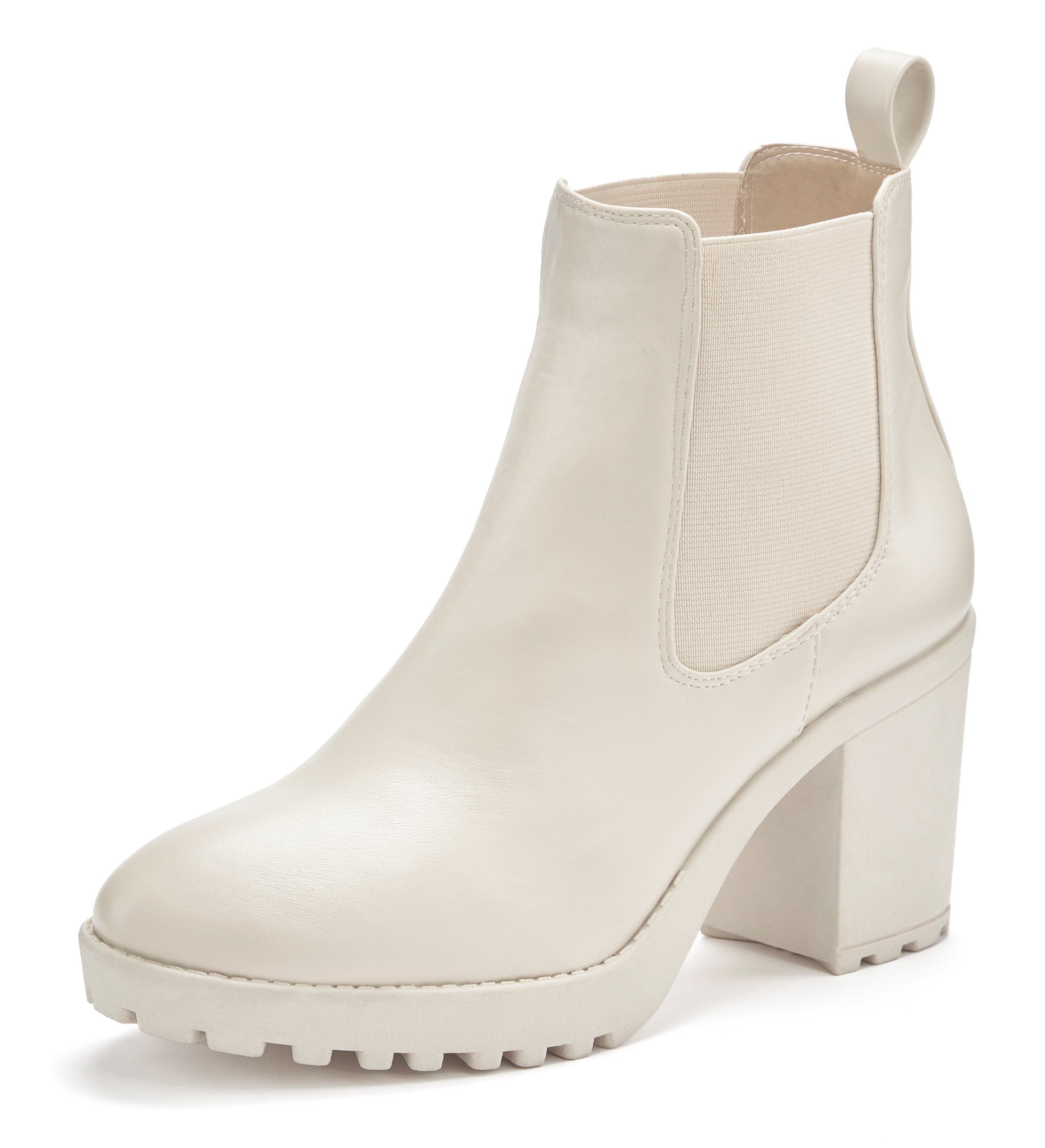 Vivance Chelseaboots mit Blockabsatz & Stretch-Einsatz, High-Heel-Stiefelette, Ankle Boots