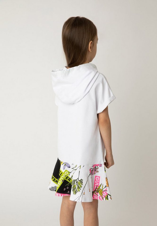 Gulliver Jerseykleid mit Kapuze und Blumen-Print, Aus angenehmem  Materialmix mit hohem Baumwollanteil