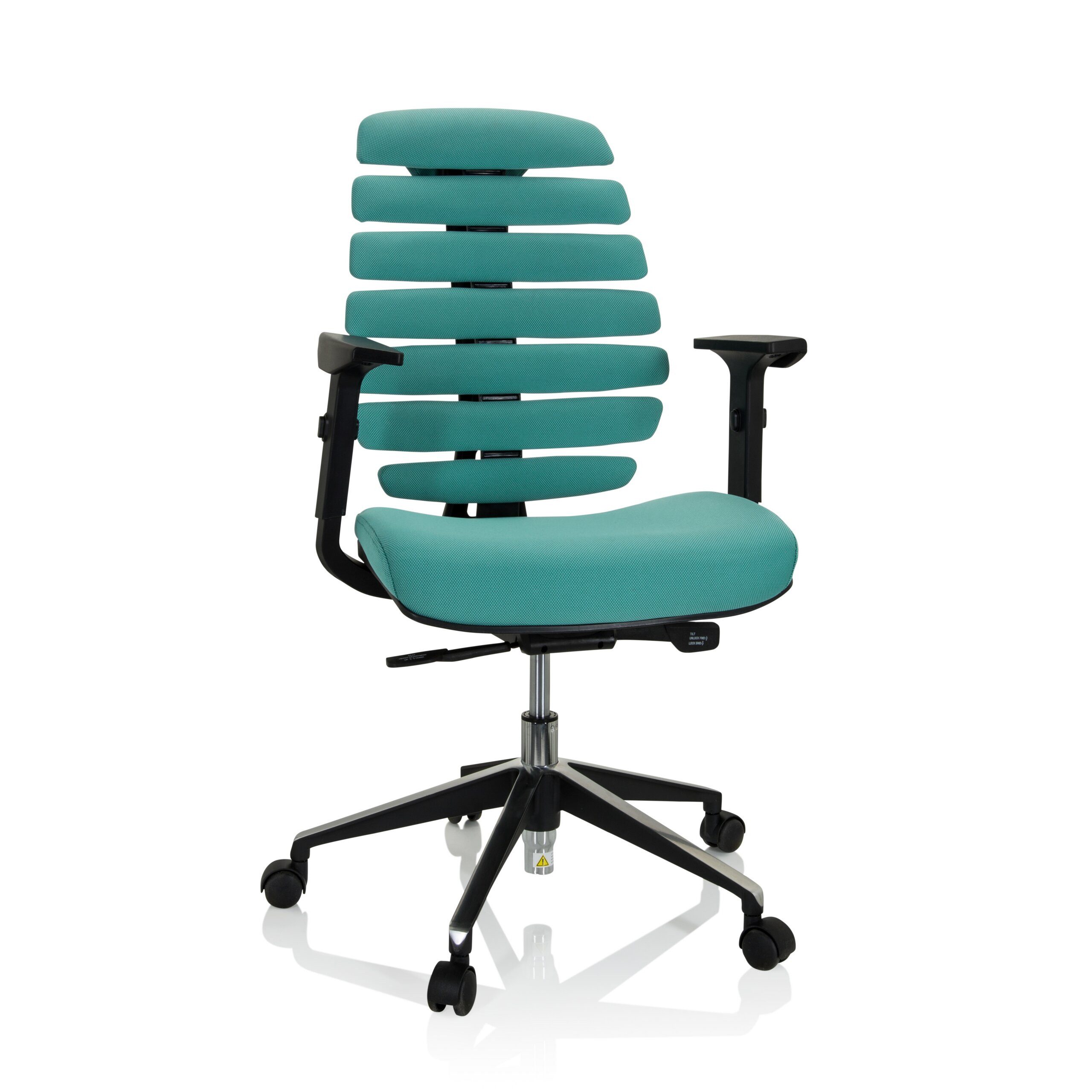 hjh OFFICE Drehstuhl Profi Bürostuhl Ergo Line Ii Stoff mit Armlehnen (1 St), Ergonomischer Chefsessel, Schreibtischstuhl höhenverstellbar