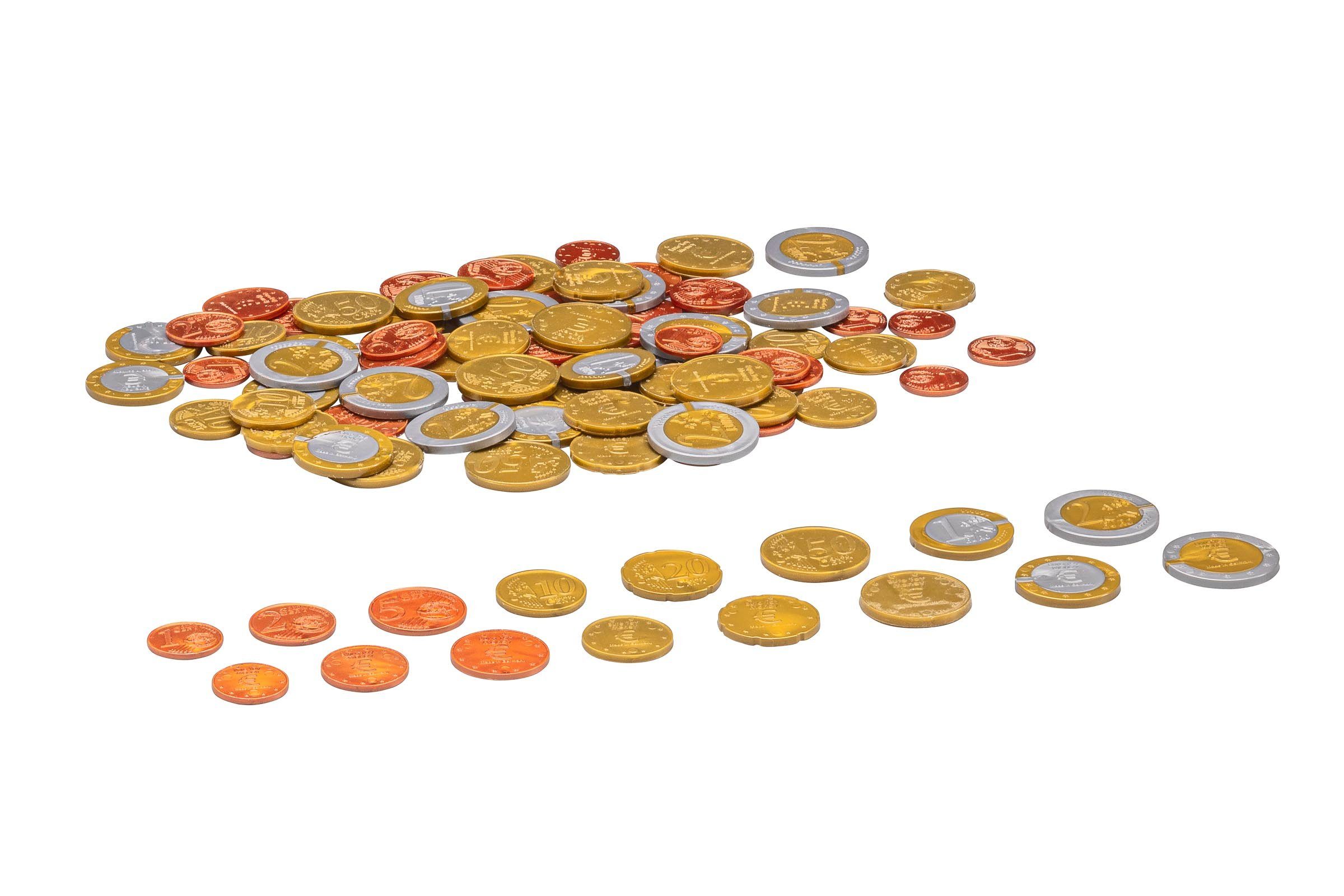 Wissner® aktiv lernen Lernspielzeug Spielgeld Münzen mittlerer Satz (80 Münzen) (80-St)