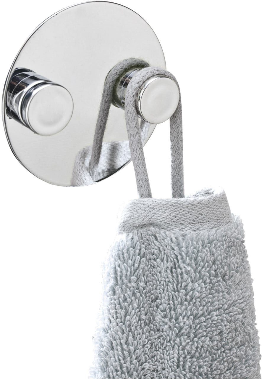 WENKO Handtuchhaken Wenko Turbo-Loc Adapter Duo Edelstahl, chrom