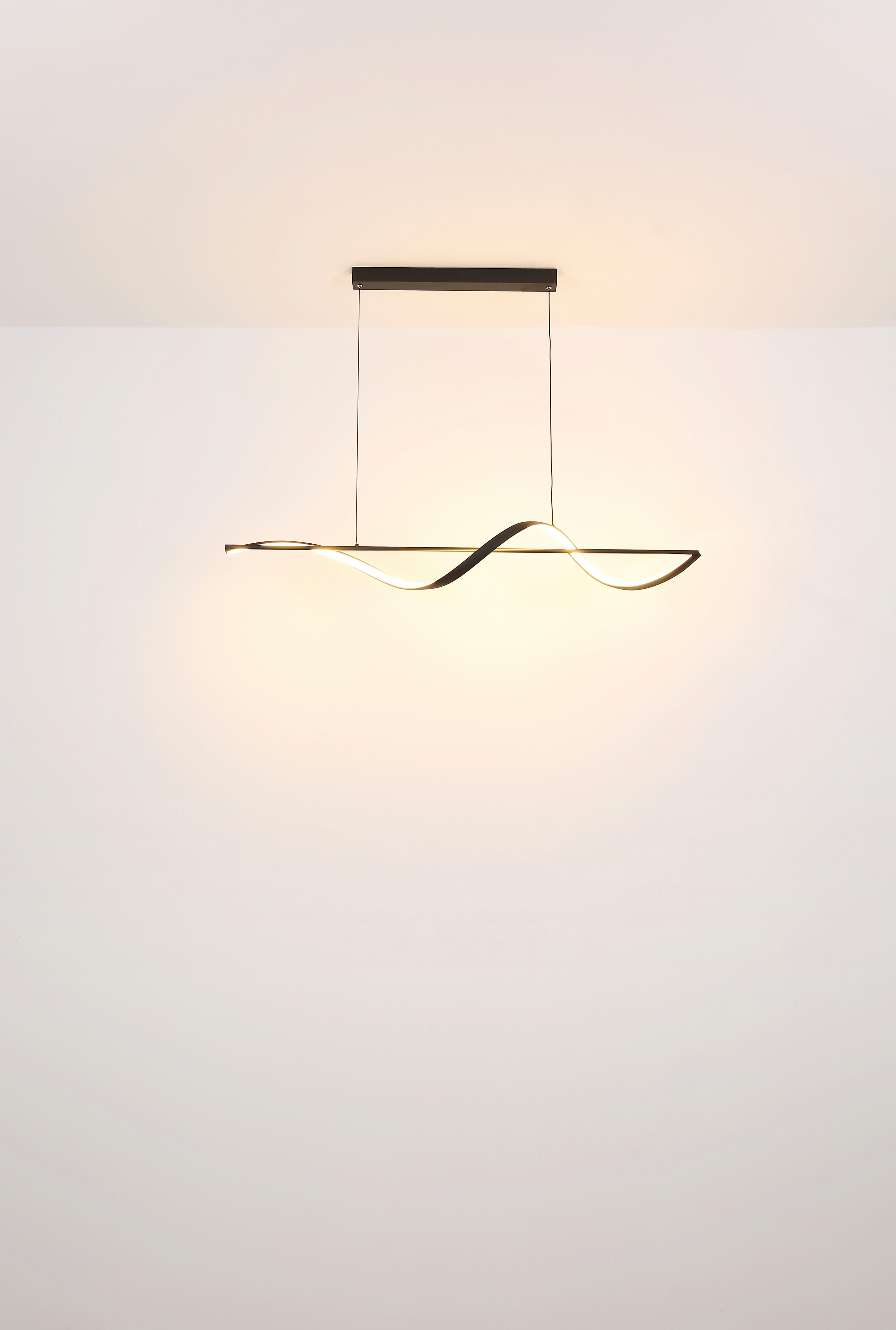 GLOBO LIGHTING LED Pendelleuchte VIOLINO, LED fest integriert, Warmweiß, Hängelampe/Hängeleuchte/Wohnzimmer/Esstisch/elegant