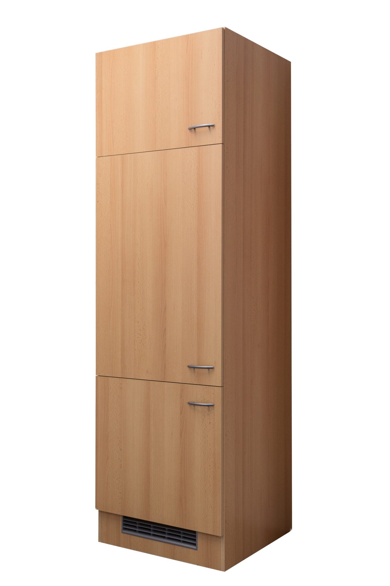 Flex-Well Geräteschrank Geräteschrank für Kühlschrank - 60 cm breit - Buche – Namu