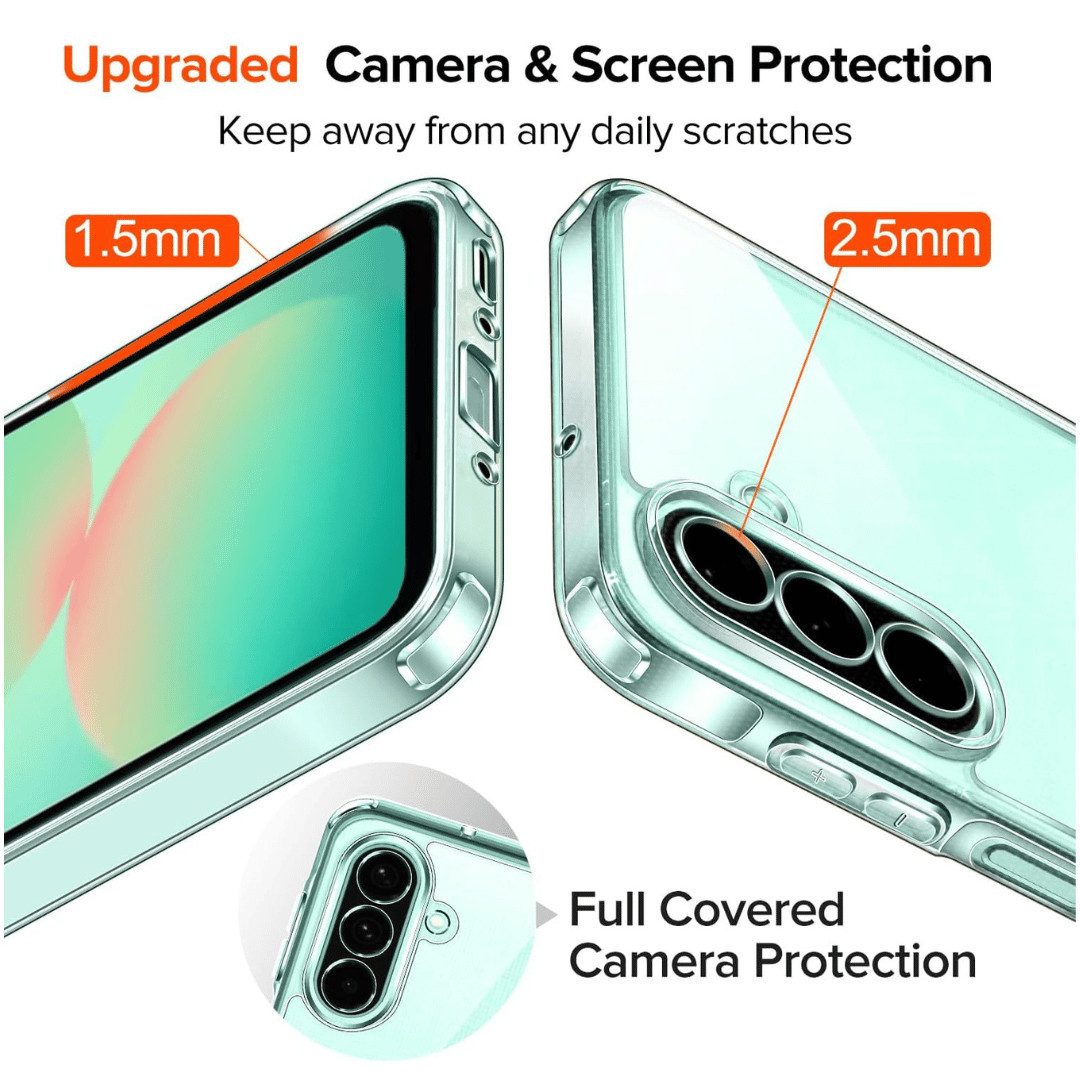 SmartUP Smartphone-Hülle + 2X Schutzglas für Samsung Galaxy A26 5G Panzerfolie Display Case 9H 6,7 Zoll, kompletter Rundumschutz – Bild 3 von 5
