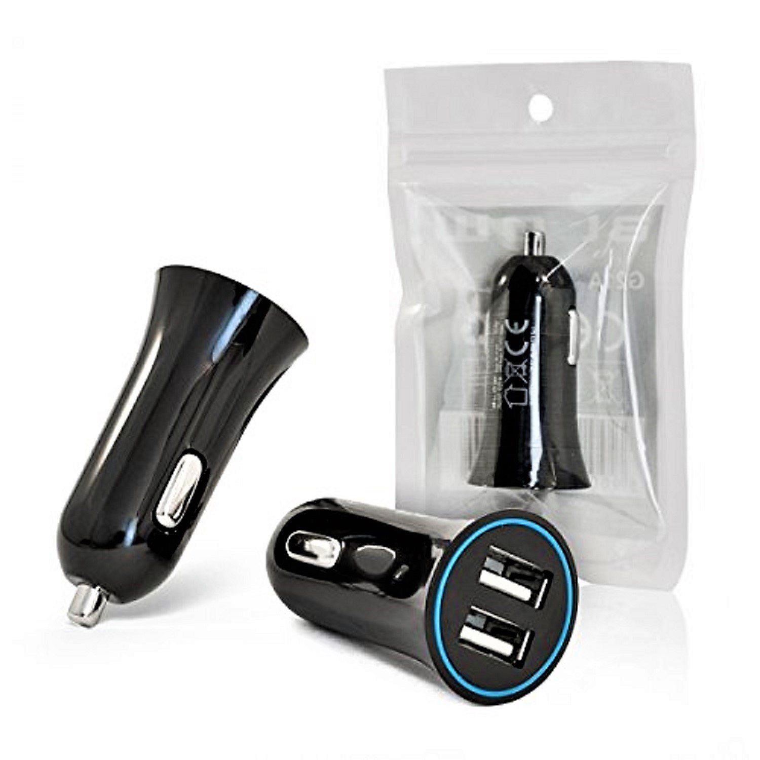 BLOW Universal Auto KFZ PKW USB Handy 2 Dual Port Ladegerät 3,4A 12V Smartphone-Ladegerät