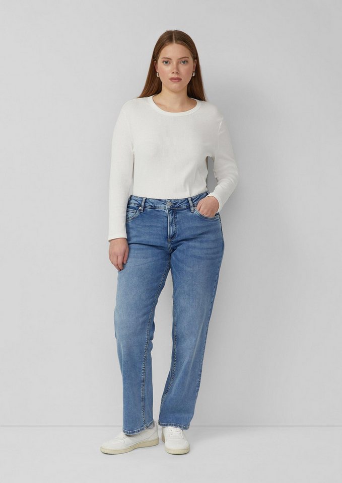 QS Regular-fit-Jeans Jeans-Hose Jeans / Mid Rise / Straight Fit