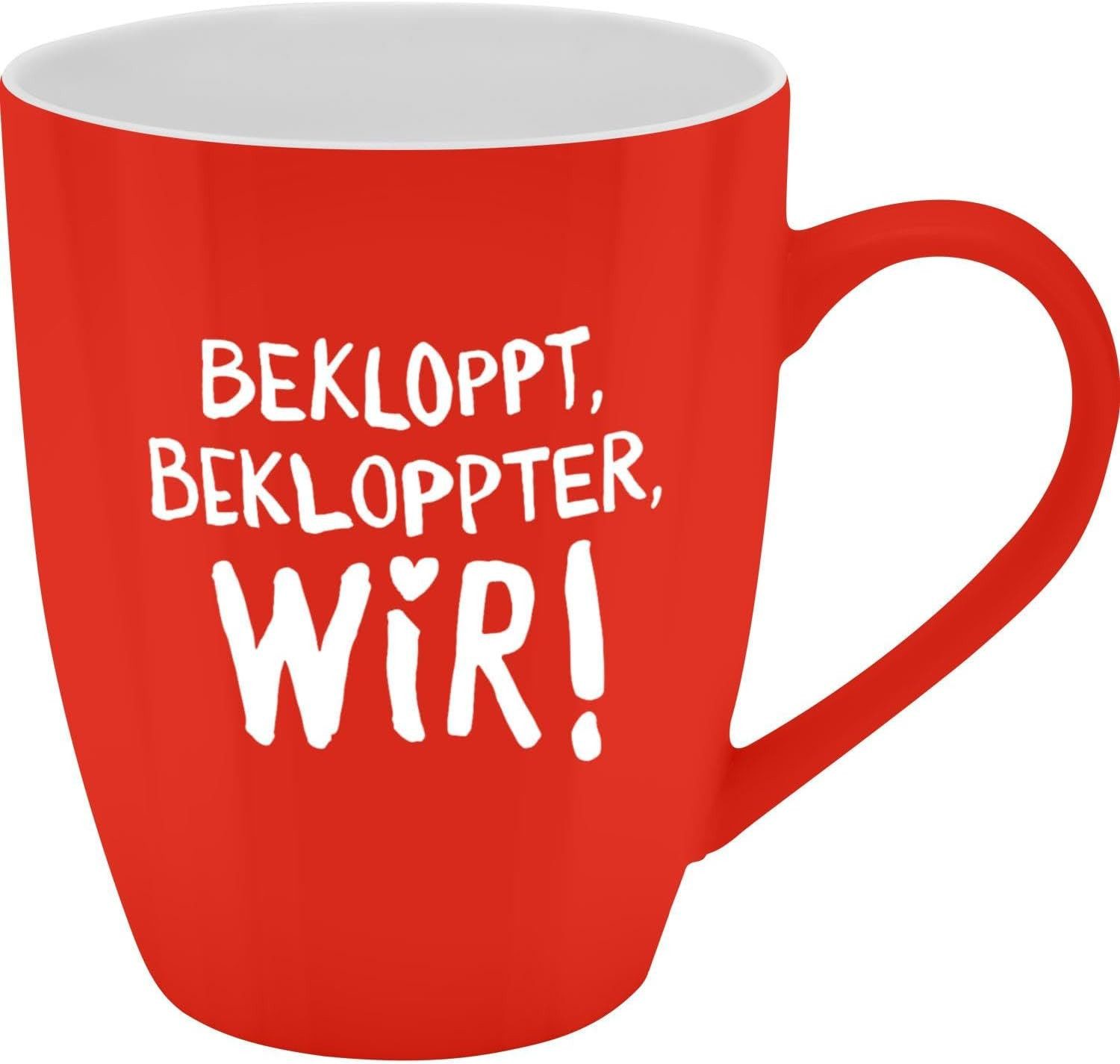 Sheepworld Tasse Tasse Tee- Kaffeetasse Kaffeebecher 35cl Geschenk Sheepworld BEKLOPPT, Porzellan