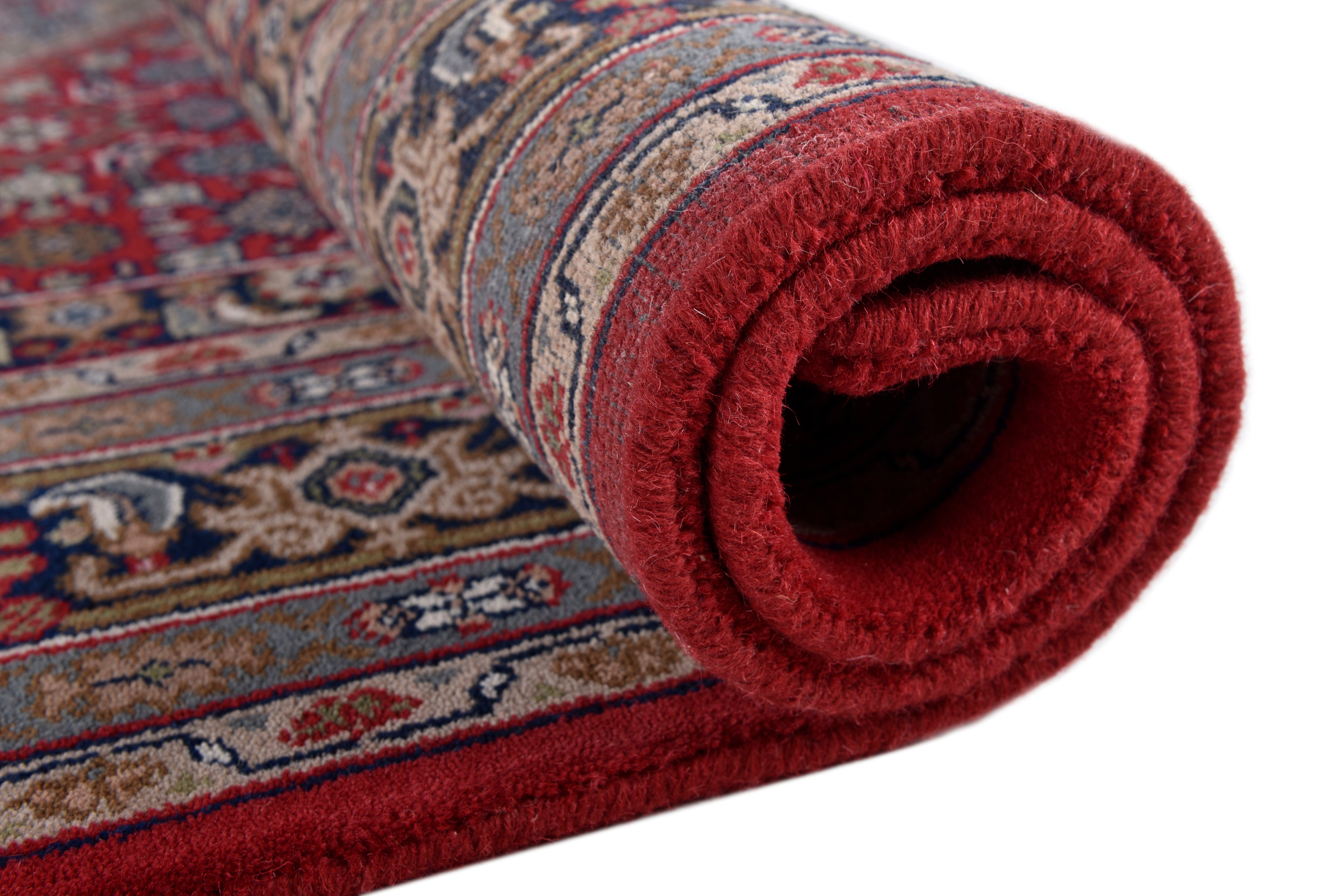 OTTO home Orientteppich BB Oriental, rechteckig, Höhe: 12 mm, reine Wolle, handgeknüpft, orientalisches Design, mit Fransen