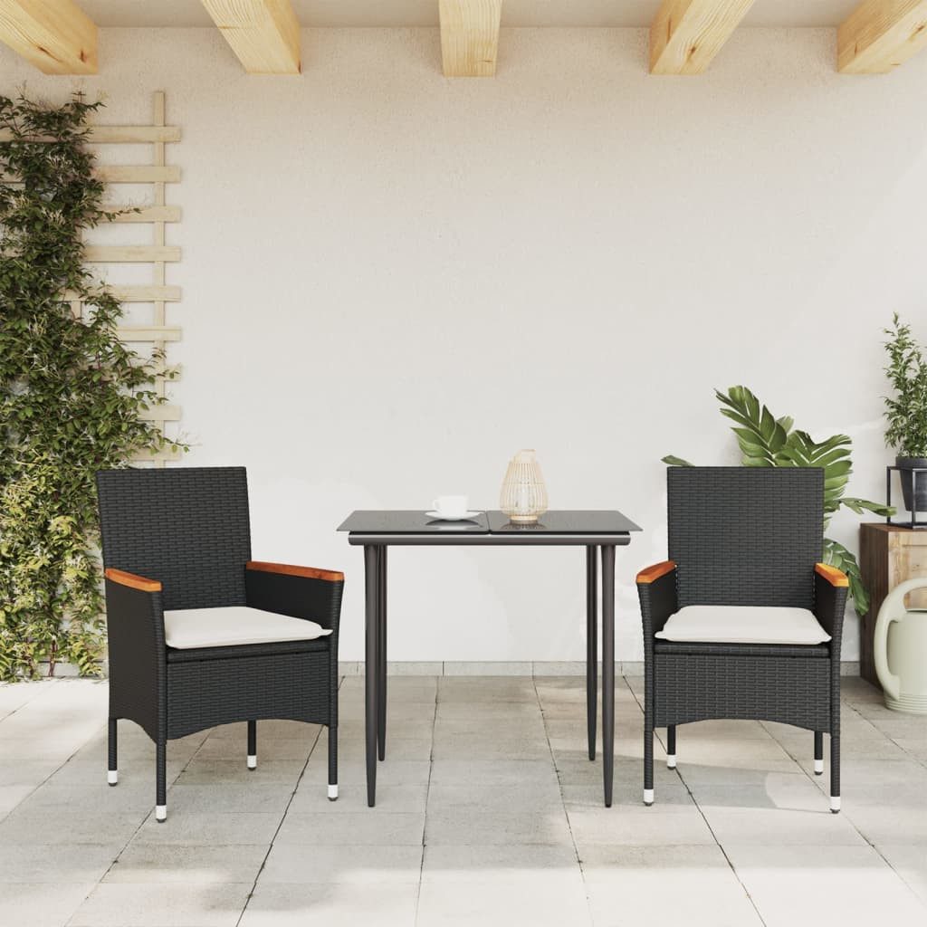 vidaXL Gartenstuhl Gartenstühle mit Kissen 2 günstig online kaufen