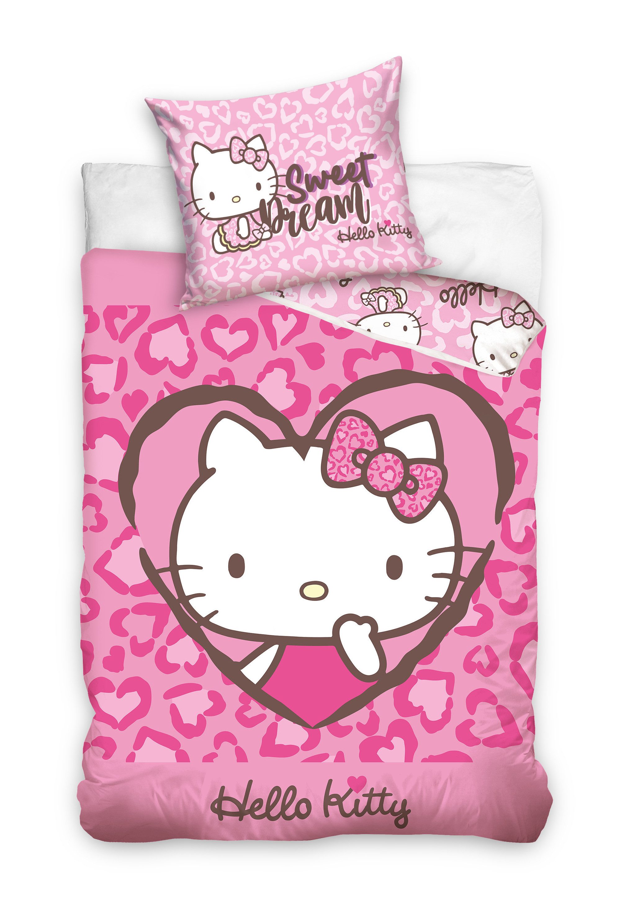 Hello Kitty Bettwäsche Hello Kitty Kinderbettwäsche 140 x 200 cm günstig online kaufen