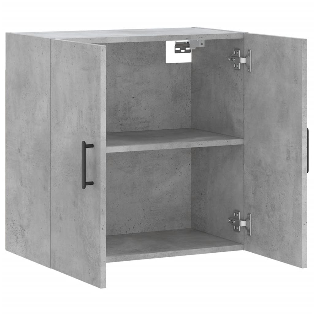 vidaXL Fächerschrank (1-St) Holzwerkstoff Wandschrank cm Betongrau 60x31x60