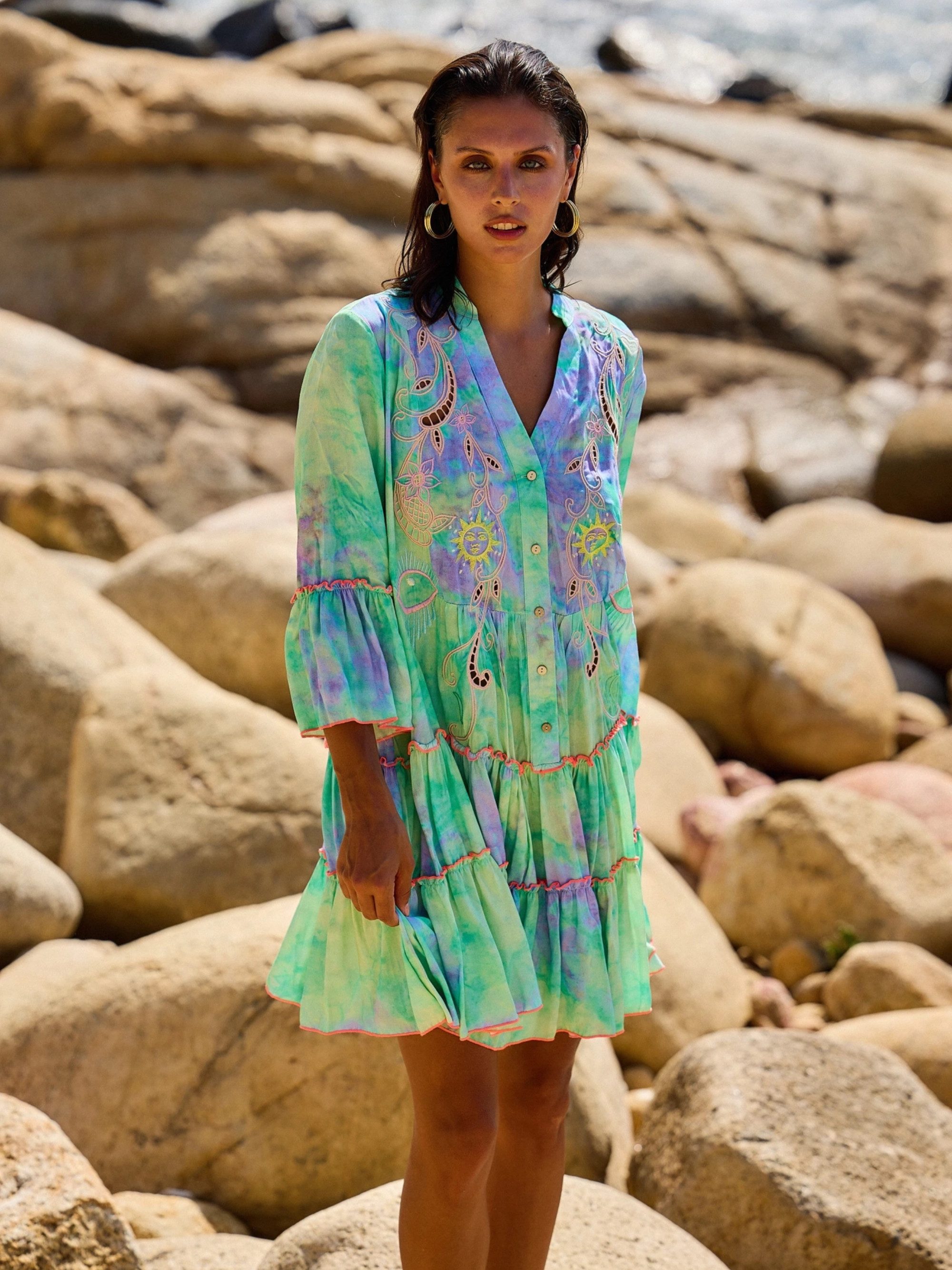 ANNIS Fashion & Accessoires Tunikakleid "LAGUNA BREEZE" (1-tlg) aus Viskose günstig online kaufen