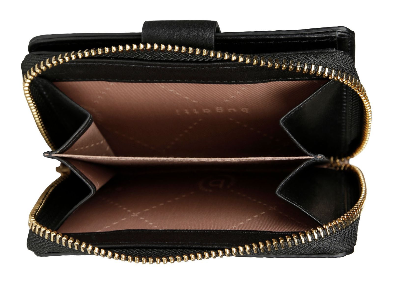 bugatti Geldbörse Lady Zip Around Wallet, aus echtem Rindsleder mit RFID-Blocker Schutz