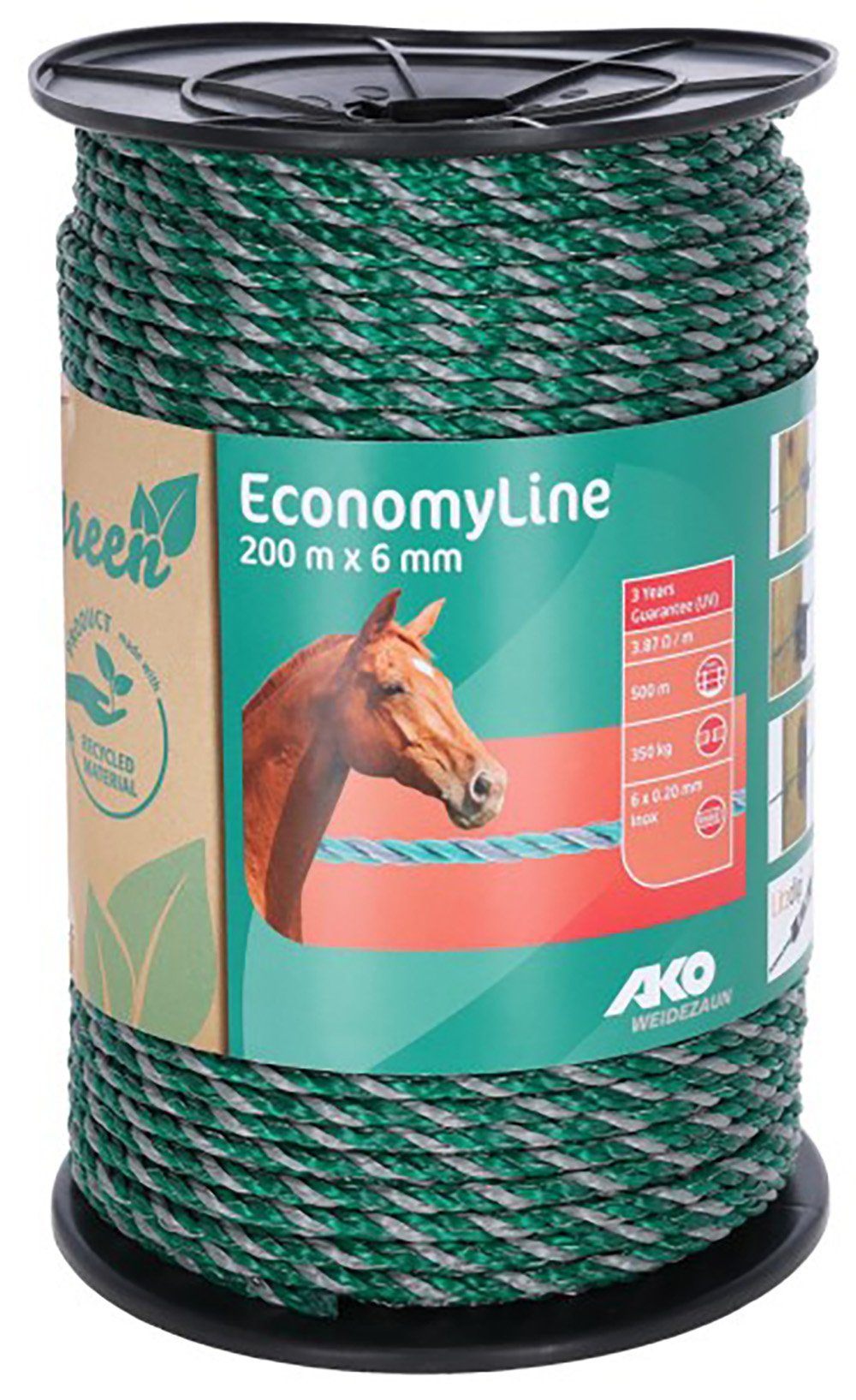 Kerbl Weidenzaun Seil EconomyLine, 200 m, günstig online kaufen