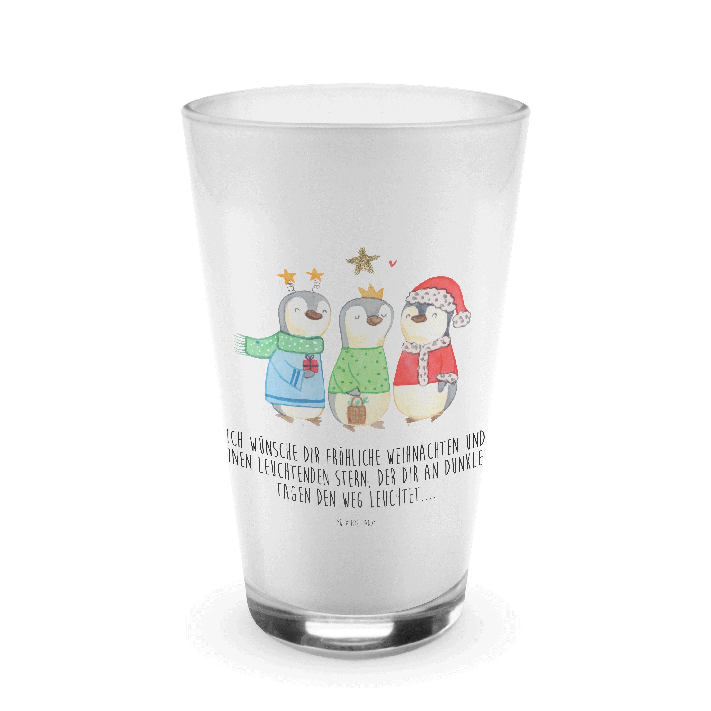 Mr. & Mrs. Panda Glas Winterzeit Heilige drei Könige - Transparent - Geschenk, Wintermotiv, Premium Glas