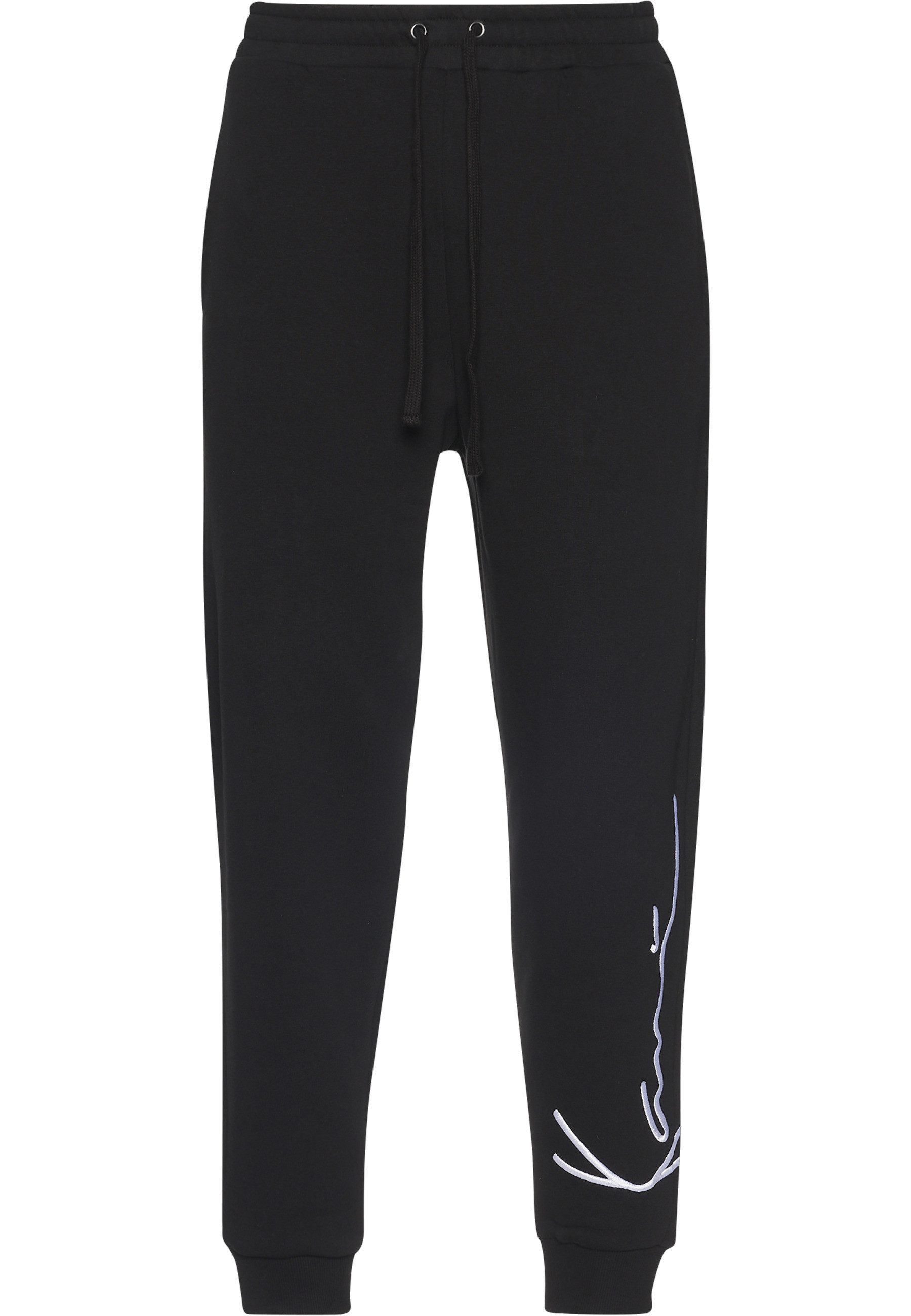 Stoffhose Karl Kani Herren KKMQ12007 SIGNATURE RETRO SWEATPANTS BLK