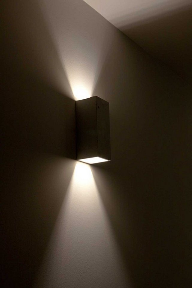 Kiom Wandleuchte Beton-Wandleuchte Guro anthrazit H: 25 cm, UpDown  Lichtabstrahlung, Leuchtmittel nicht inklusive, Leuchtmittel abhängig