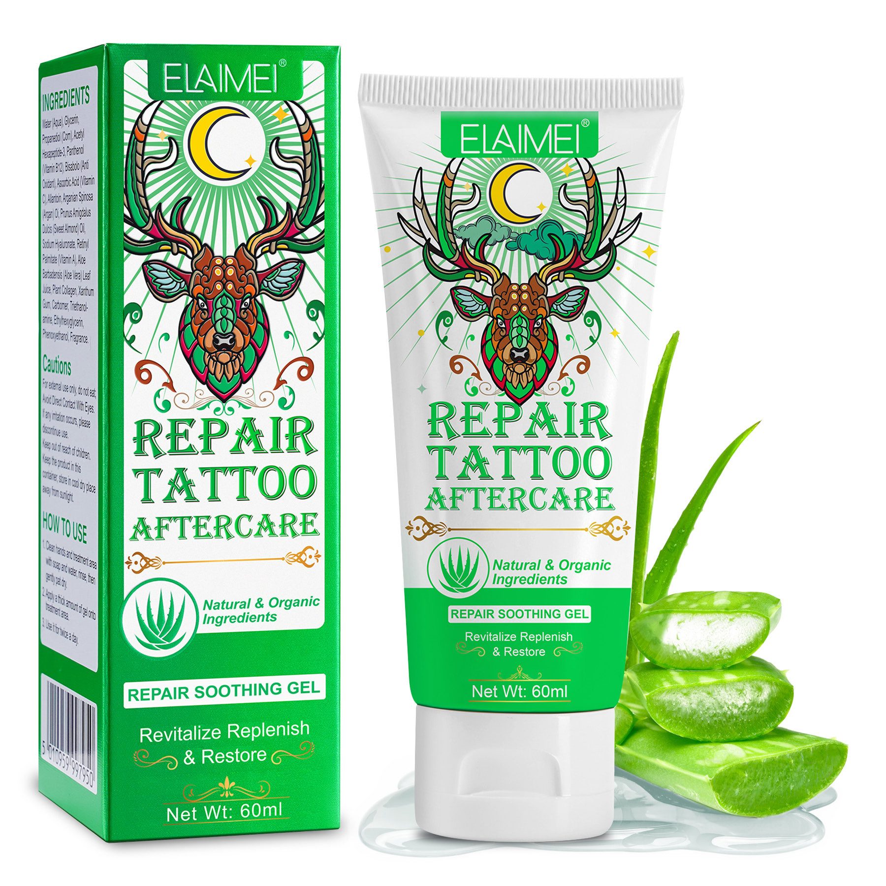 ALIVER Hautcreme Tattoocreme Tattoopflege Pflegecreme Aftercare Tägliche Pflege Creme, 1-tlg., Tattoocreme, Tattoopflege, Tattoorepair