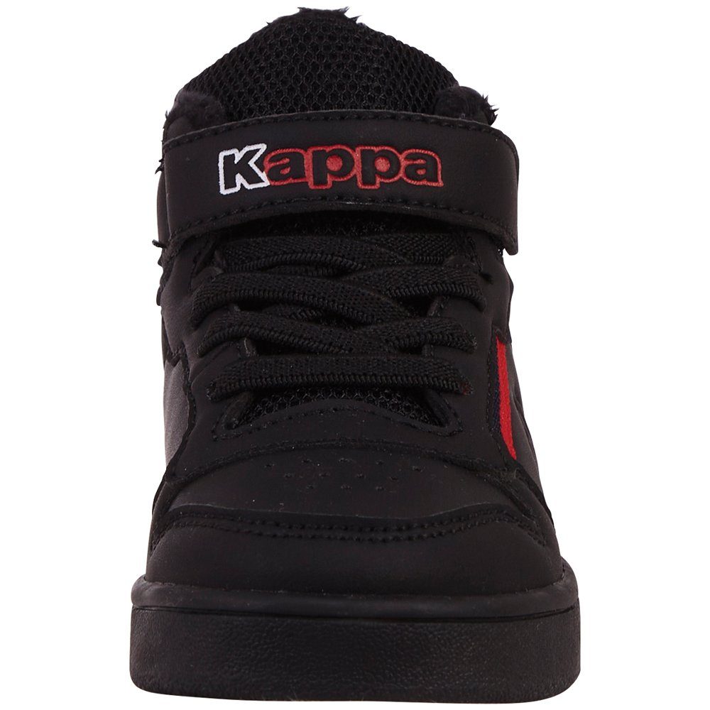 mit black-red Webpelzfutter Kappa - kuscheligem Sneaker