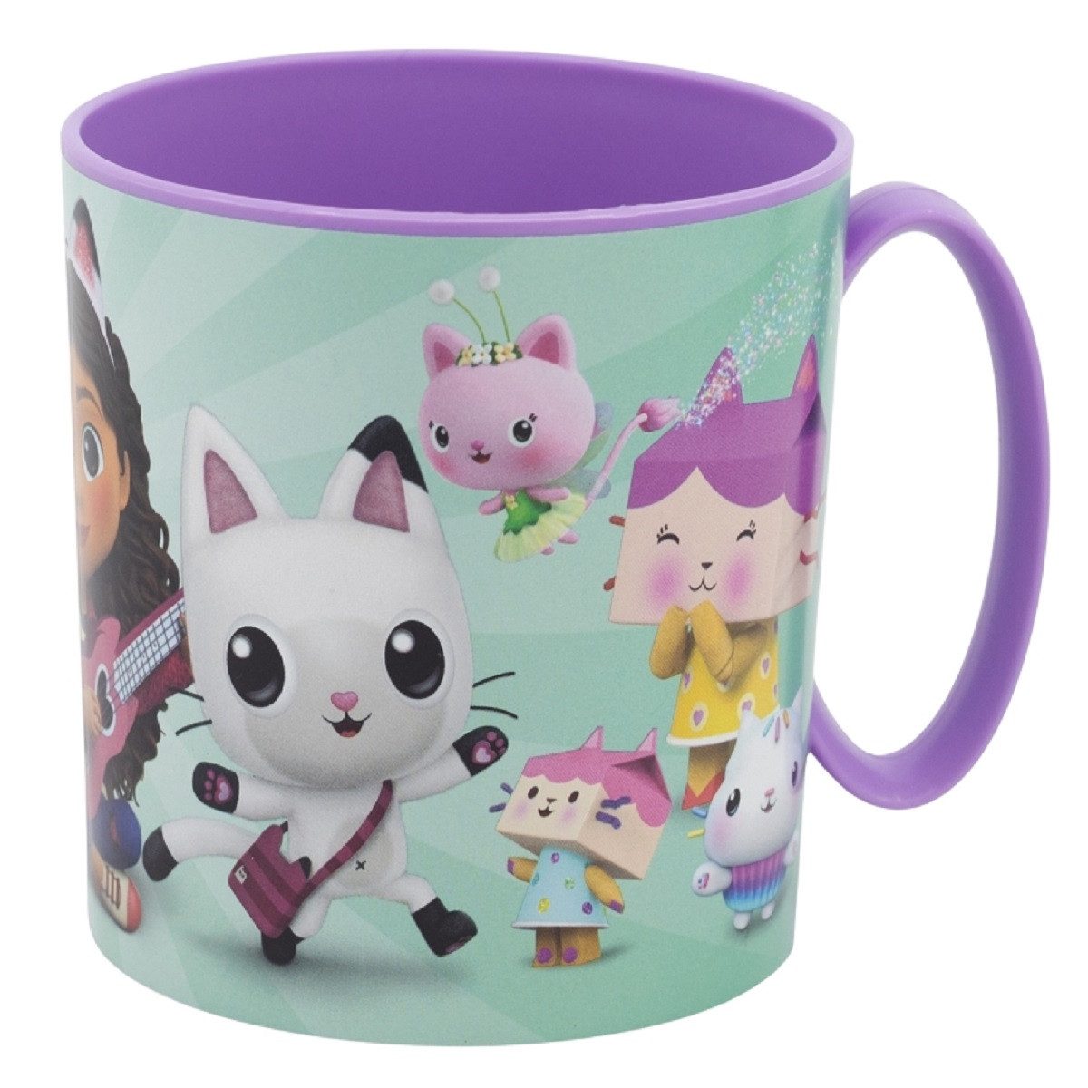 Gabby's Dollhouse Becher - Mikrowellengeeigneter Kunststoffbecher 390 ml – für Kinder, 1-tlg., perfekt für Kinderhände, besonders leicht