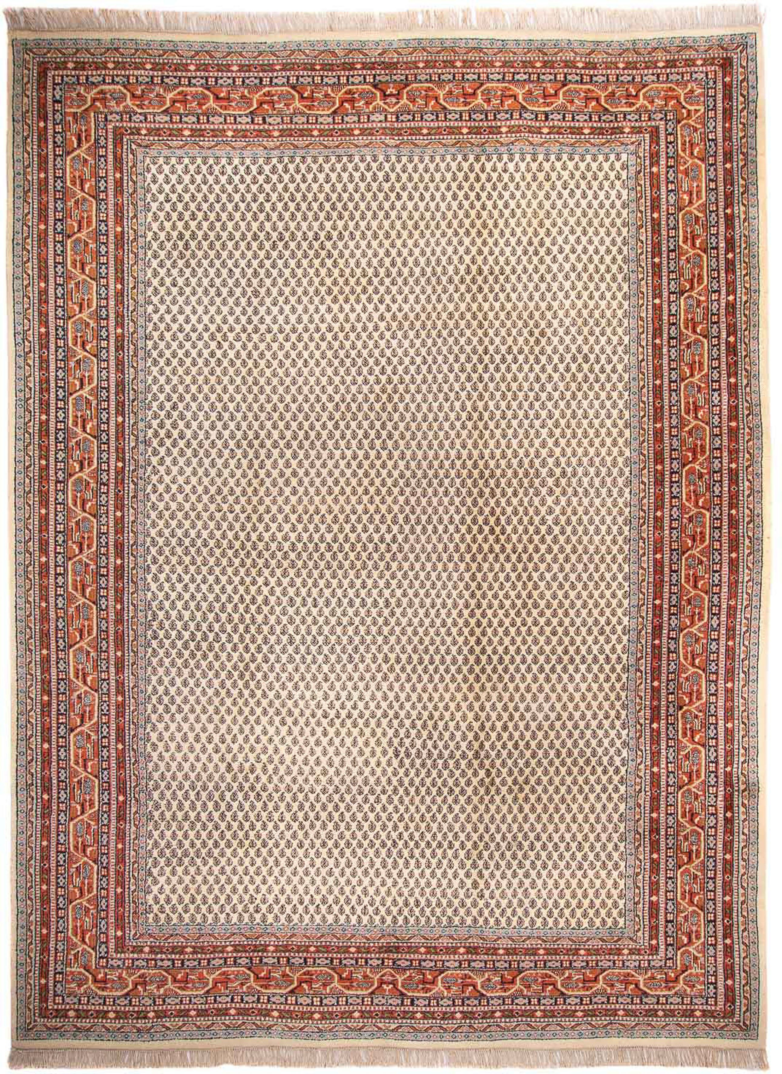 Zertifikat mm, rechteckig, Orientteppich x mit Einzelstück Mir Indus 12 - - Wohnzimmer, beige, 333 Handgeknüpft, 220 cm - morgenland, Höhe: