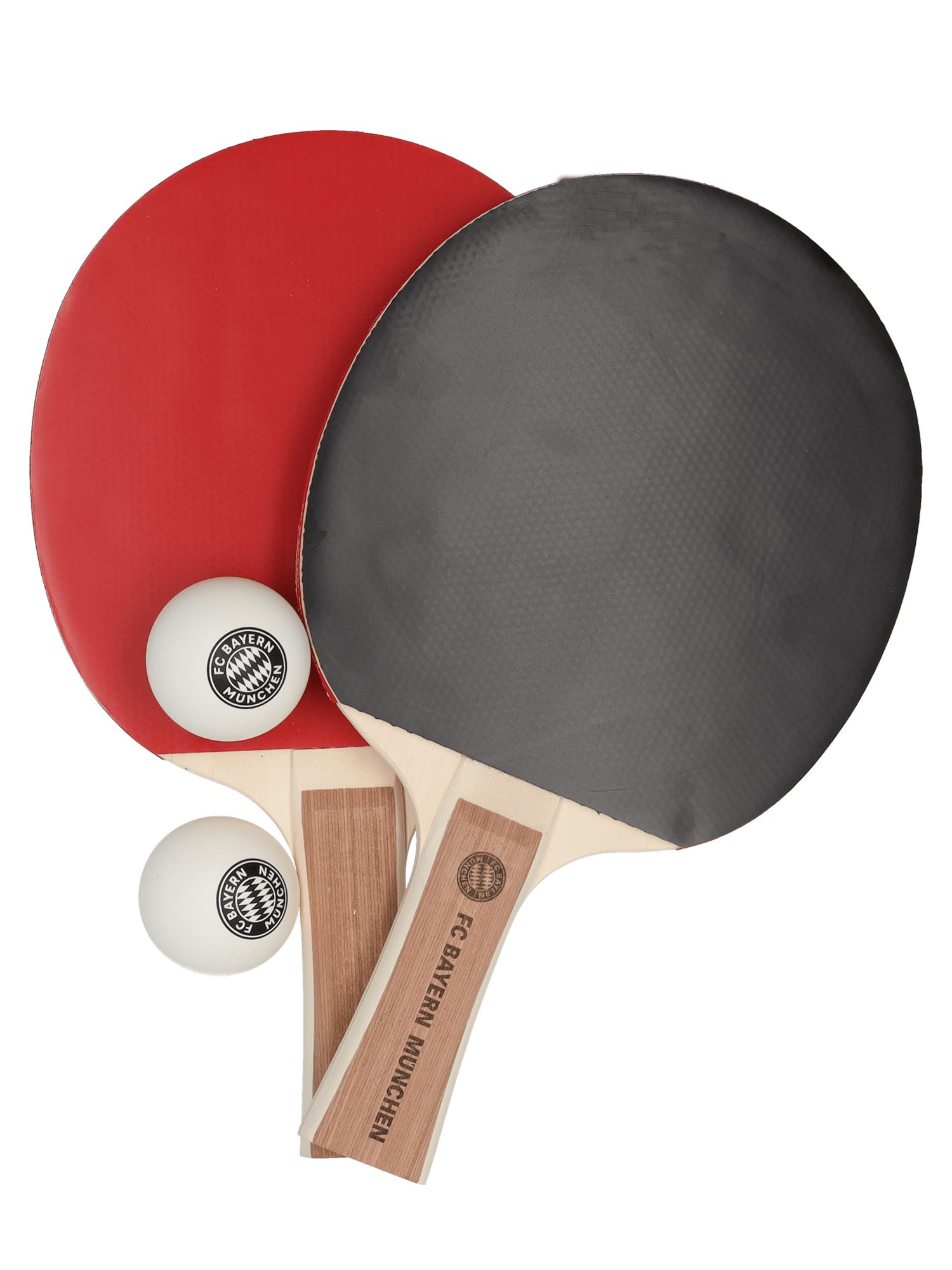 FC Bayern München Fußballtor FC Bayern München I Tischtennisschläger Set, Rot I Fußball