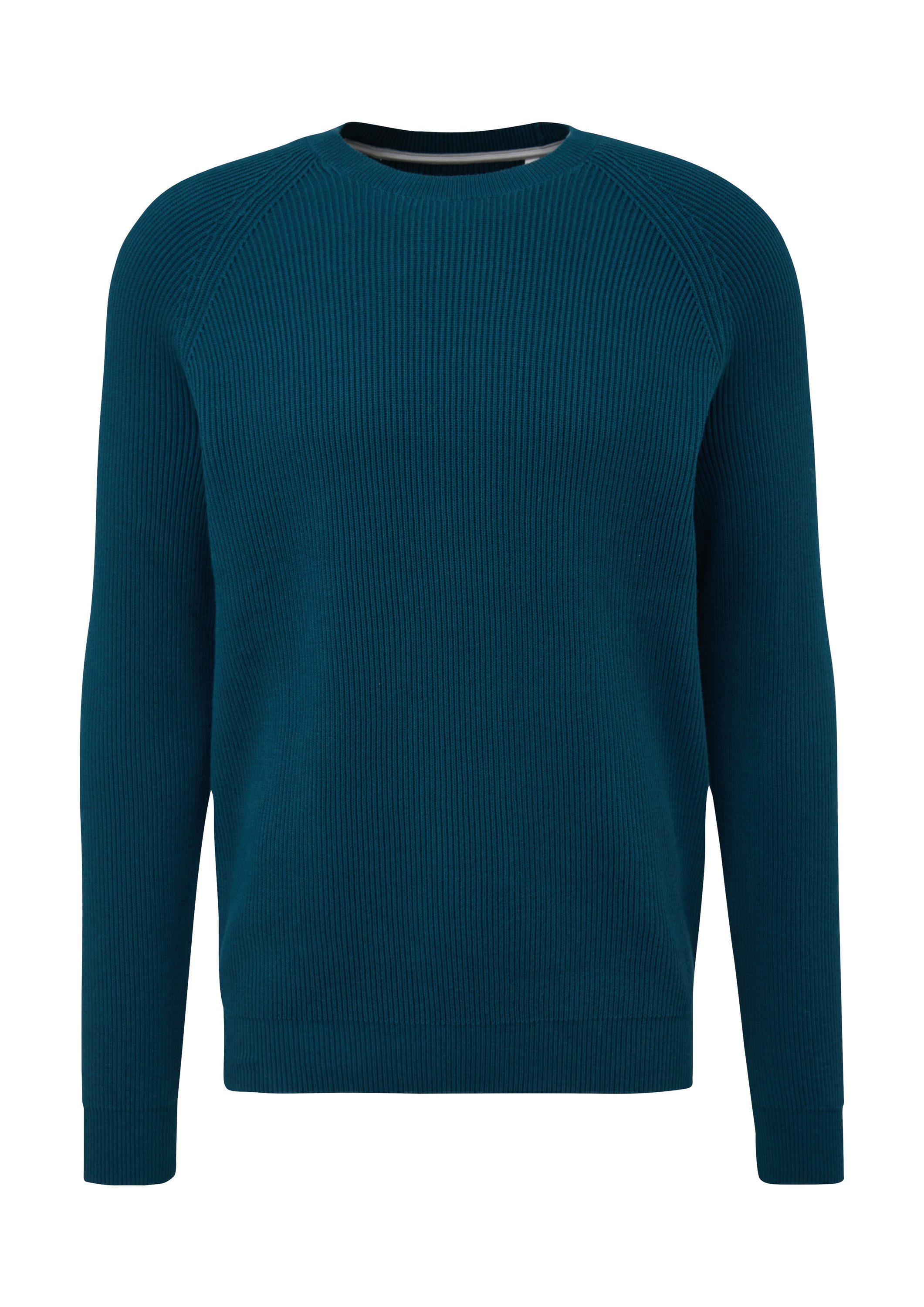 s.Oliver Longpullover Strickpullover Feinstrickpullover aus Baumwolle