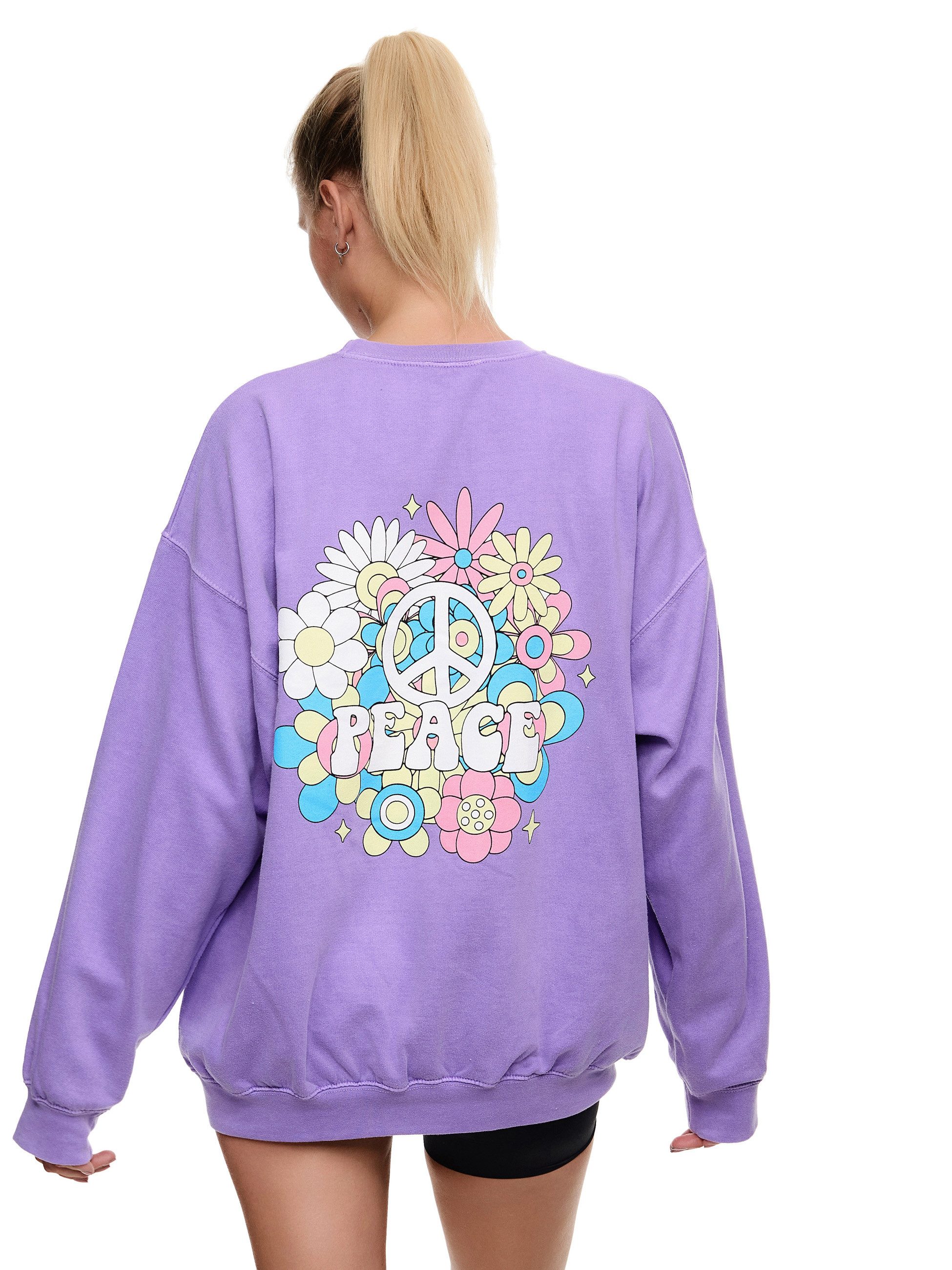 Worldclassca Longsweatshirt Worldclassca Oversized Sweatshirt PEACE günstig online kaufen