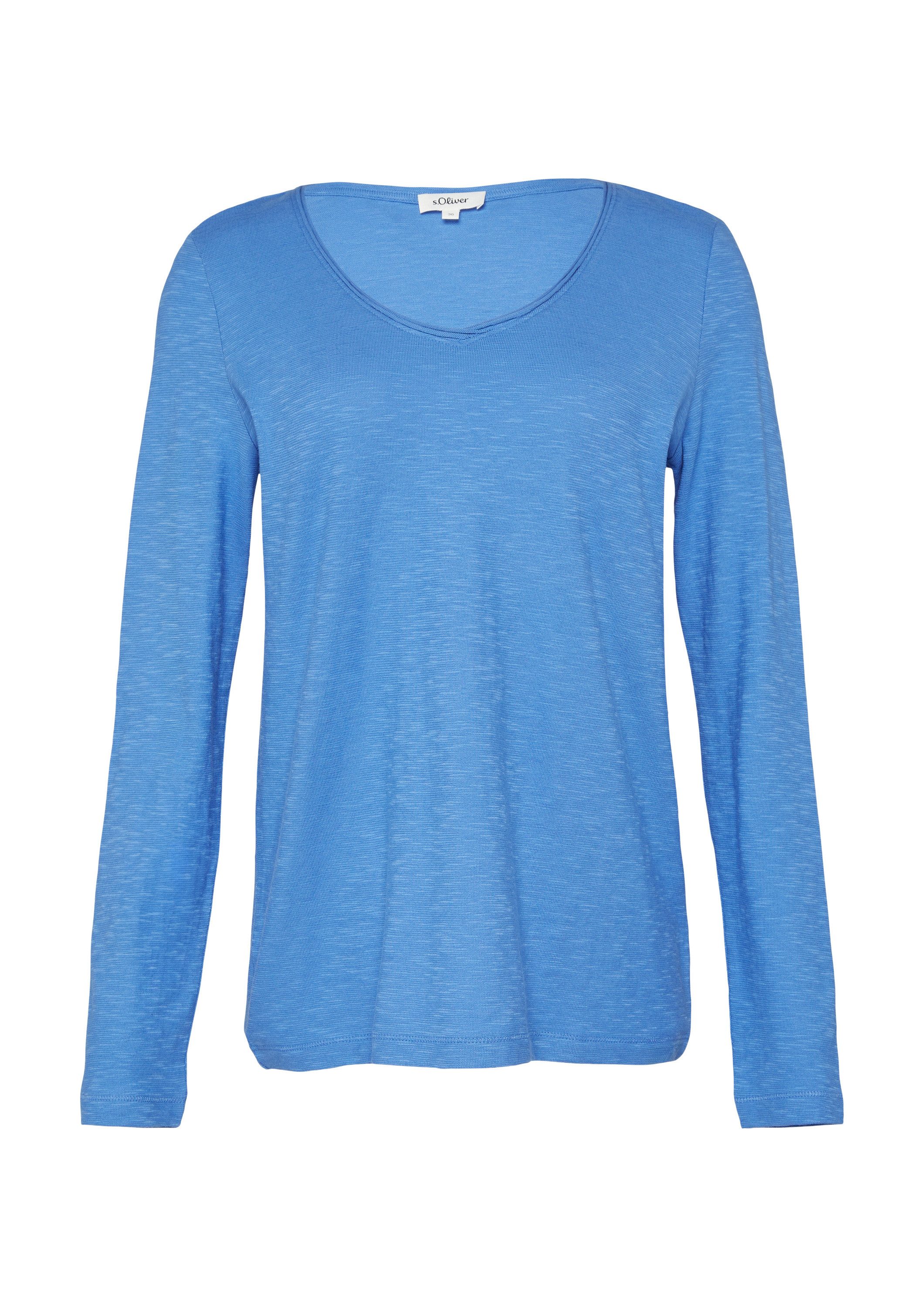 s.Oliver Langarmshirt T-Shirt (1-tlg) günstig online kaufen