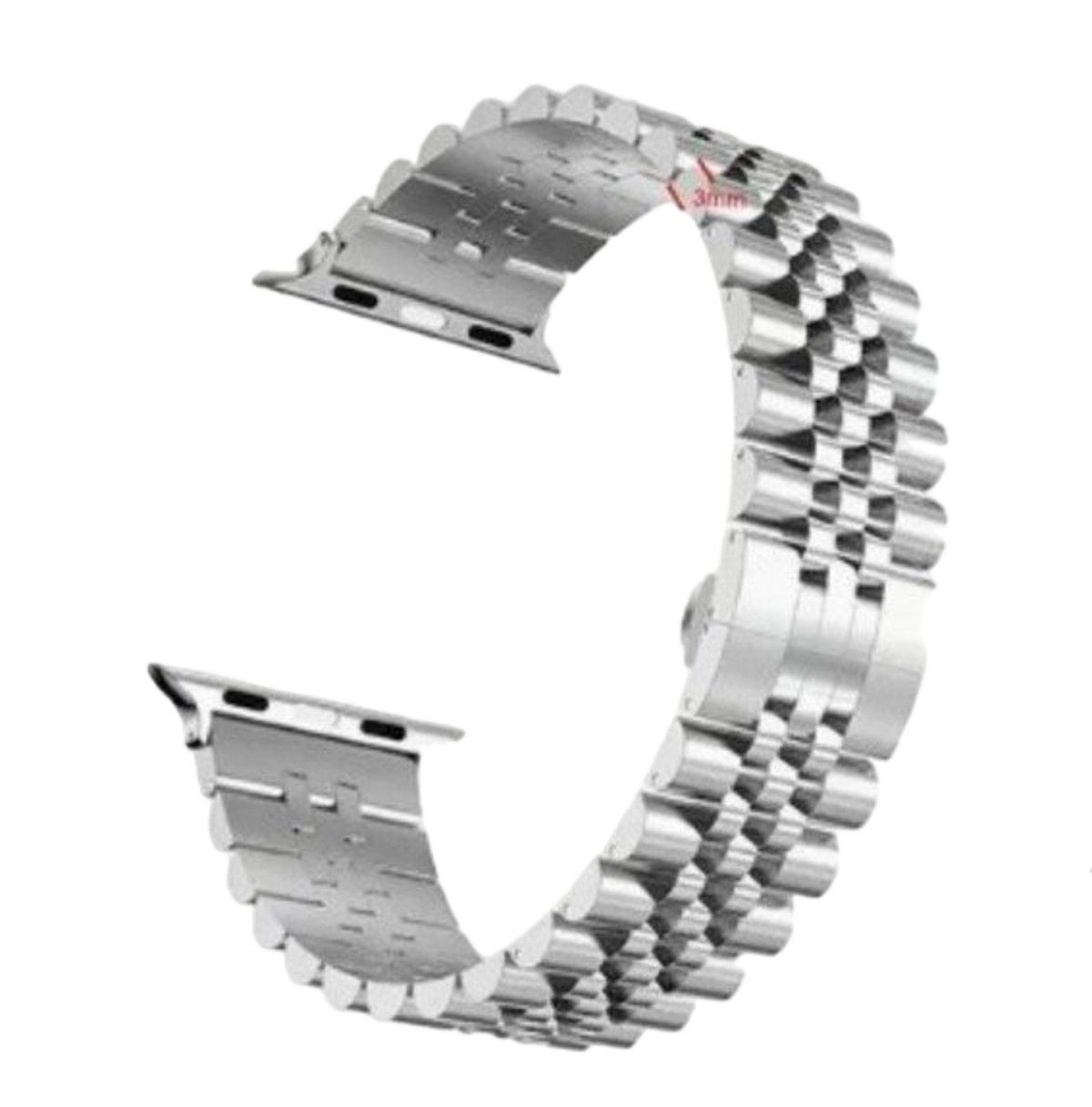 Lale Collection® Uhrenarmband Edelstahl-Smartwatch-Band Ersatz kompatibel Apple iWatch Series 1-9, Armband, IWatch, Apple, Kompatibel, Unisex