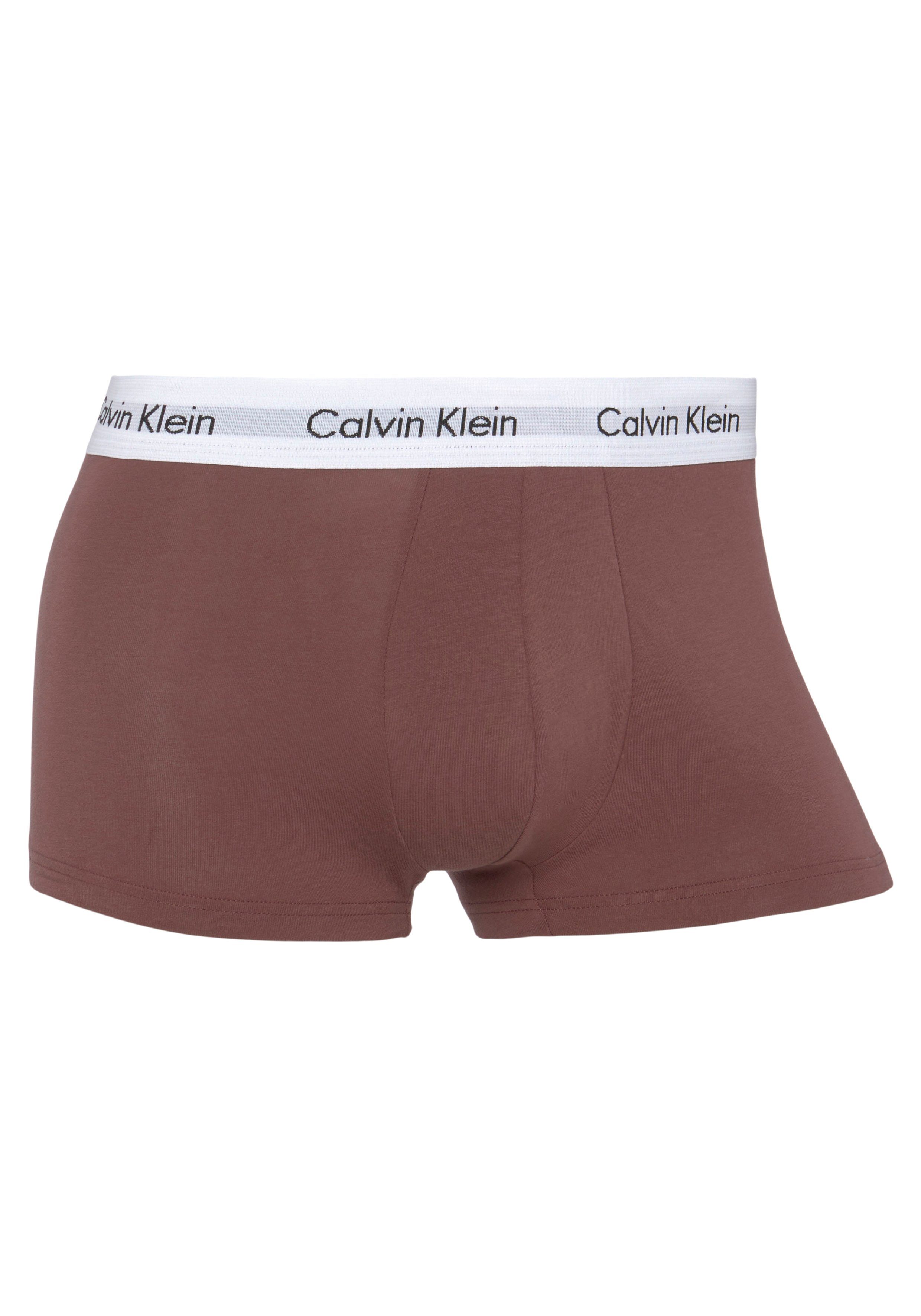 (Packung, RISE Calvin Logo-Elastikbund Underwear Klein 3er-Pack) Trunk mit LOW 3PK TRUNK 3-St.,