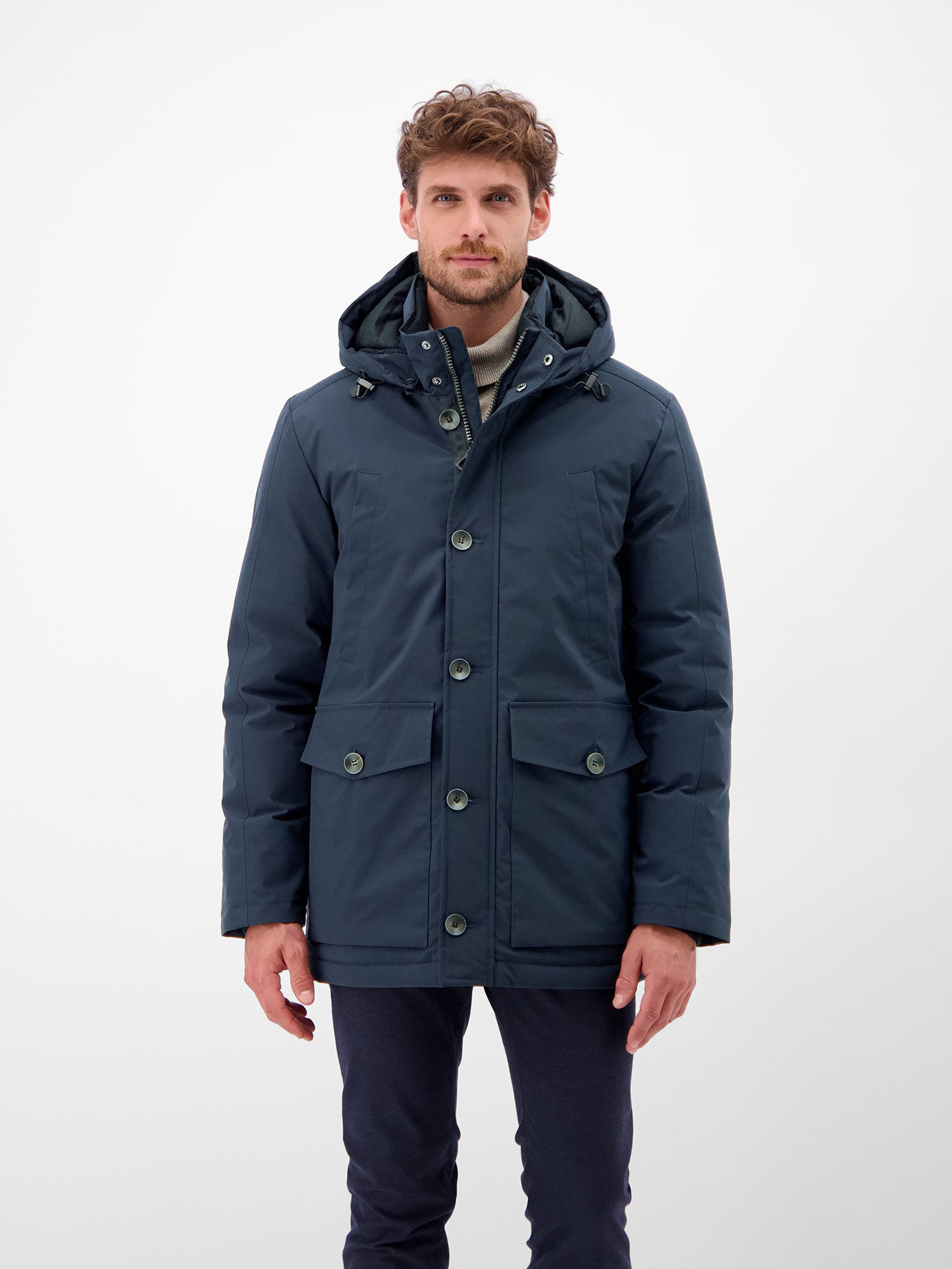 LERROS Wintermantel Herren Wintermantel mit Kapuze