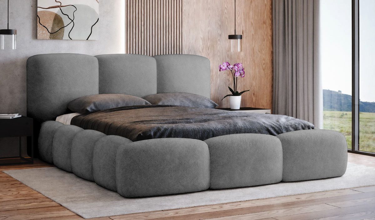 Luxusbetten24 Polsterbett Designer Polsterbett Alena Bouclé, günstig online kaufen