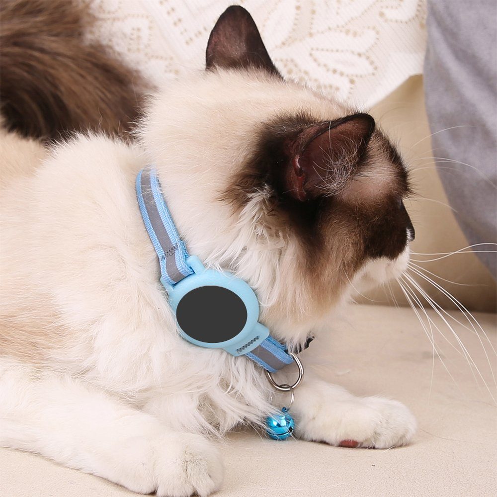 Airtag Katzenhalsband Wasserdicht - Breakaway Mit Glöckchen & Reflektierend