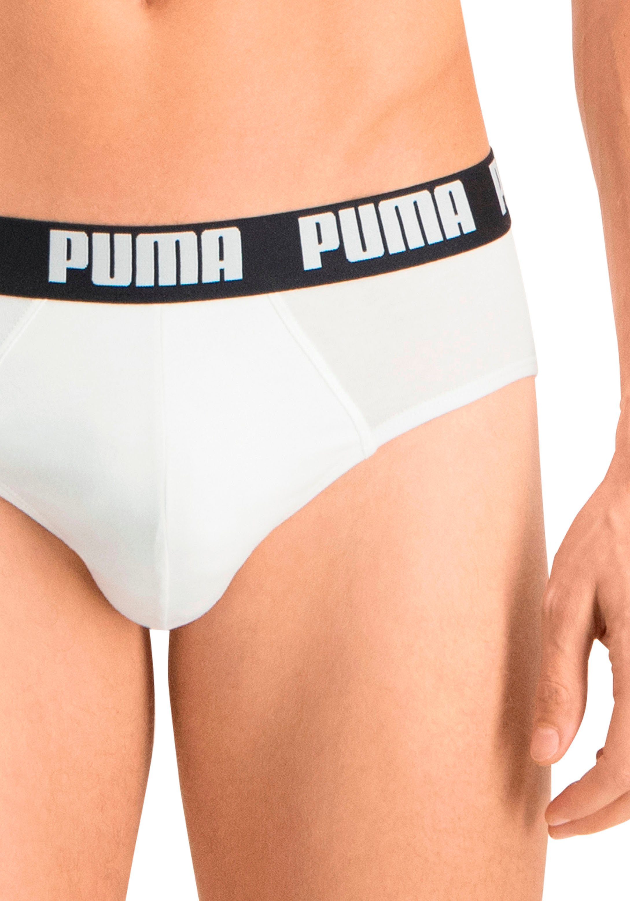 weiß (Packung, BRIEF schwarz, BASIC Slip PUMA 2P PUMA 2-St)