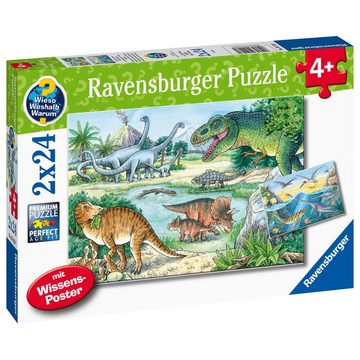 Ravensburger Puzzle Wieso Weshalb Warum Saurier und ihre Lebensräume, Puzzleteile