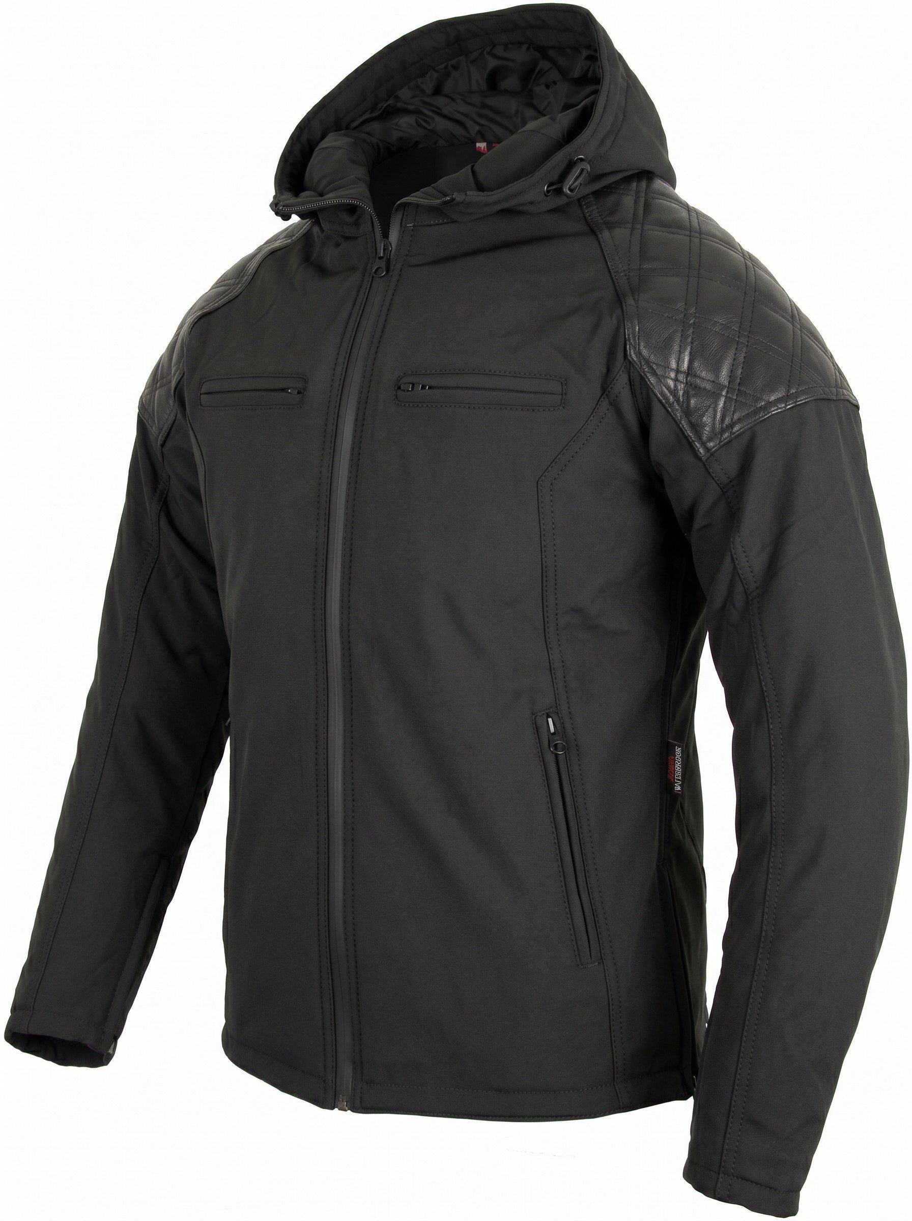 Motorradjacke Herren Hoodie Motorradjacke Softshell mit Protektoren
