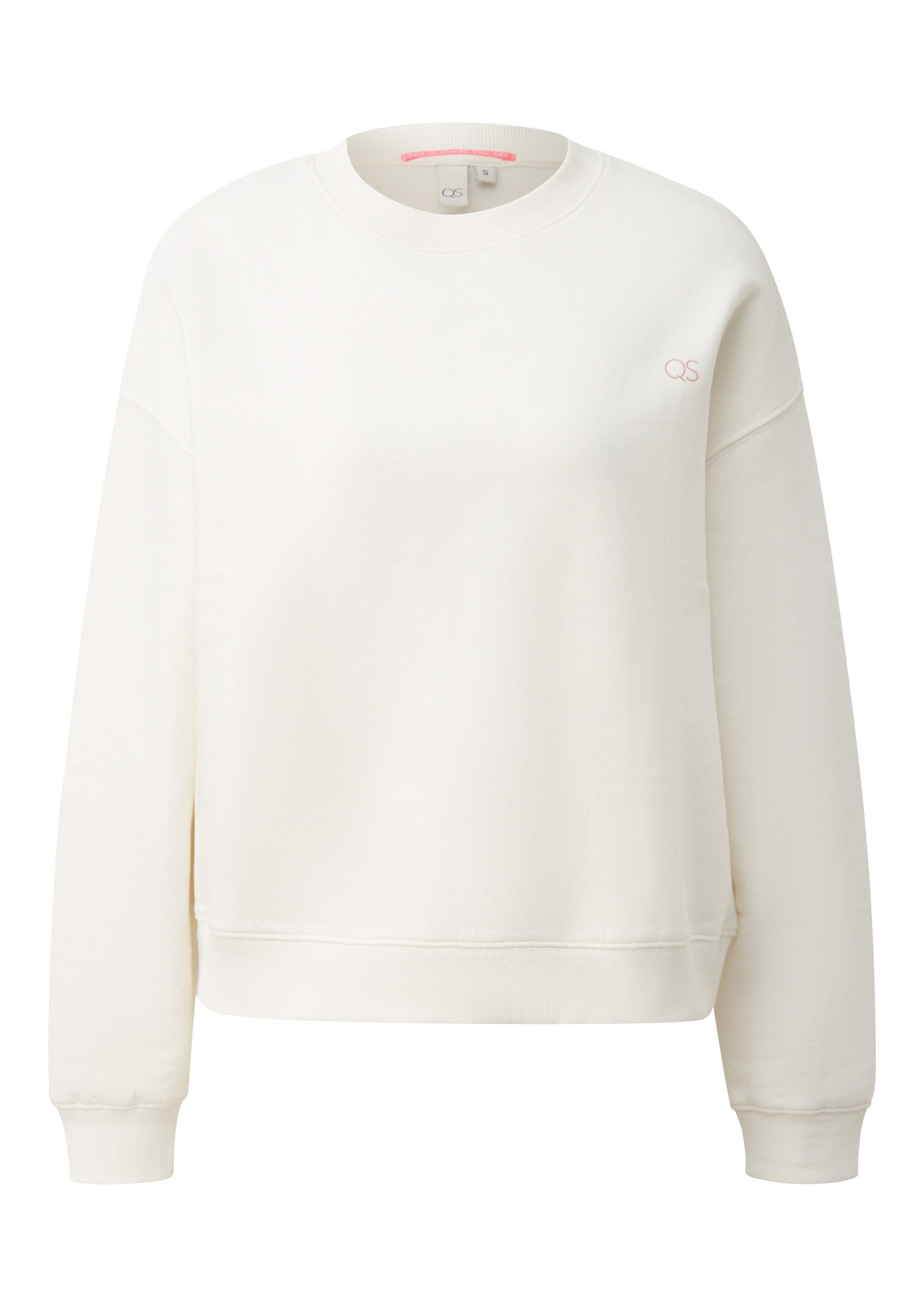 QS Sweatshirt Sweatshirt Weiches Sweatshirt mit günstig online kaufen
